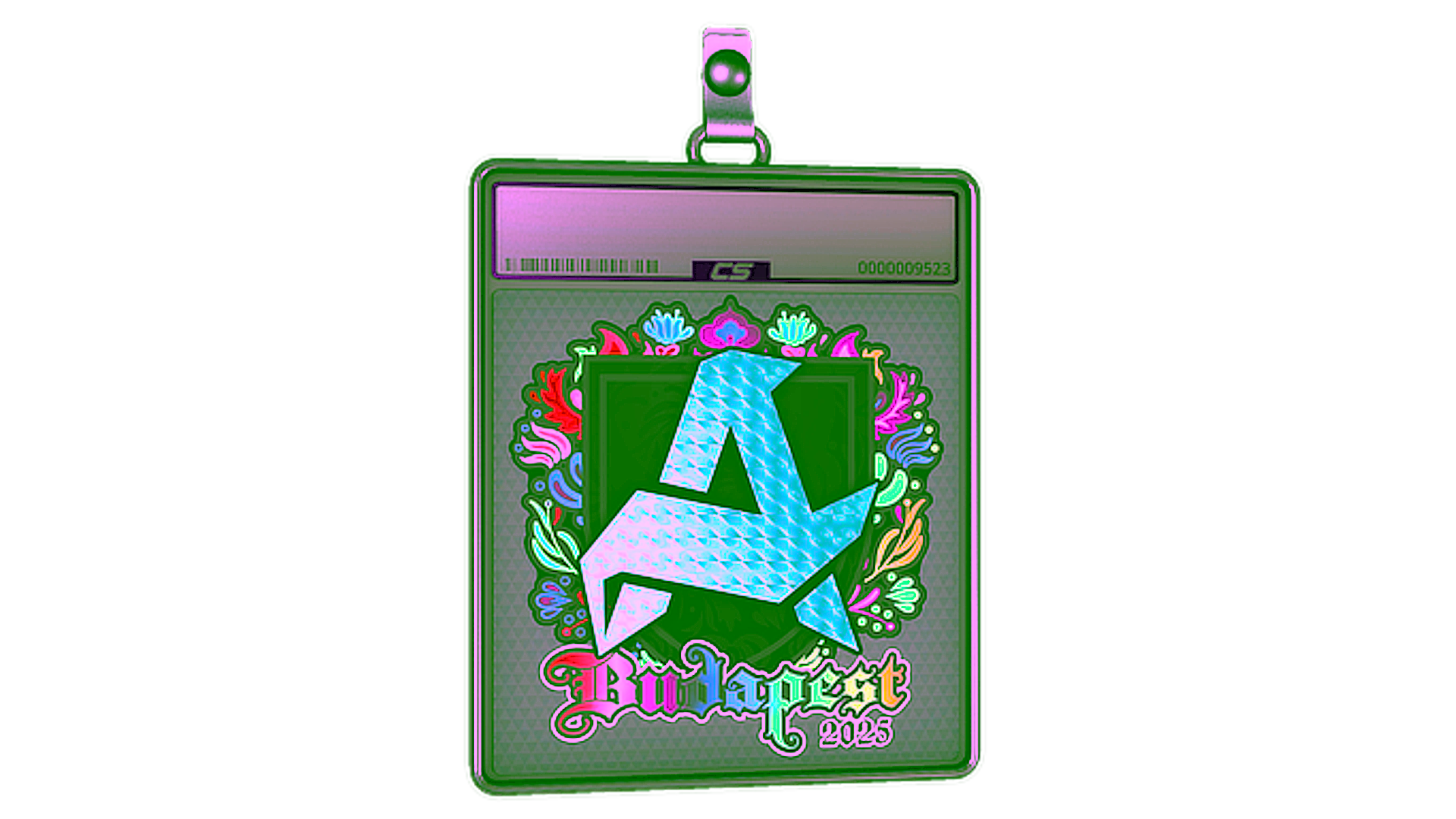 عرض لـ Sticker Slab | Aurora (Holo) | Budapest 2025