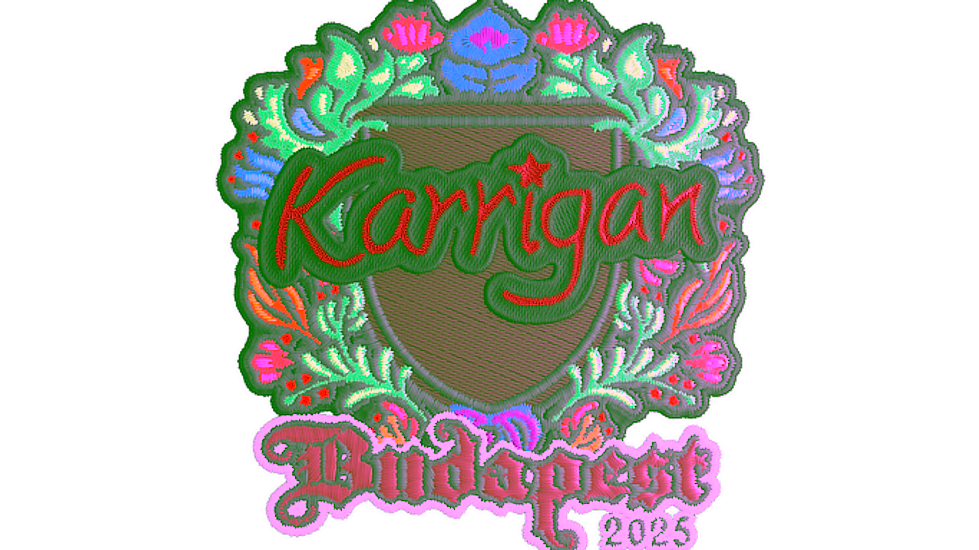 Sticker | karrigan (Embroidered) | Budapest 2025 için görüntü