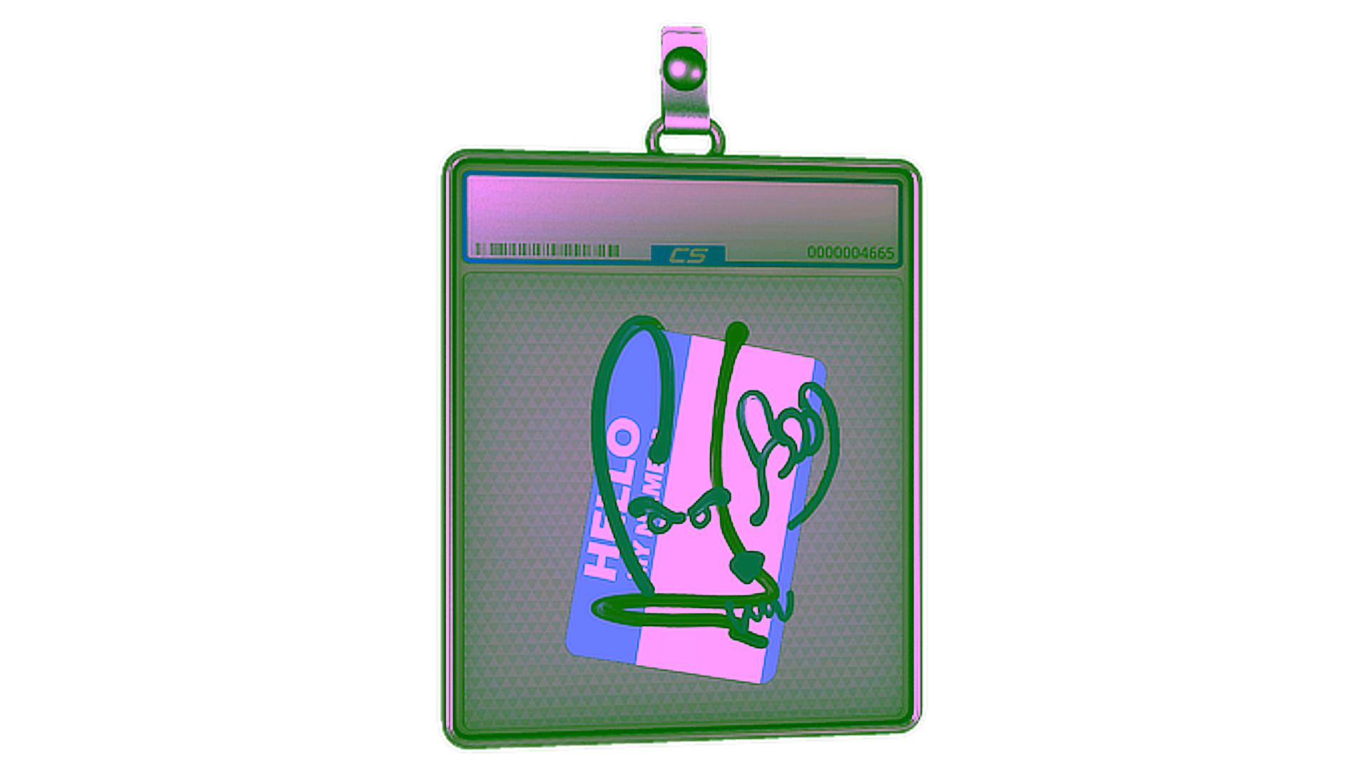 Affichage pour Sticker Slab | Hello M4A4