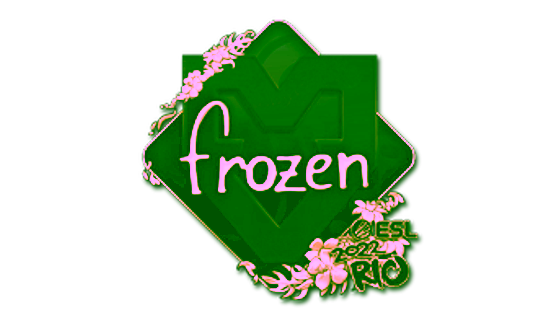 Affichage pour Sticker | frozen (Gold) | Rio 2022