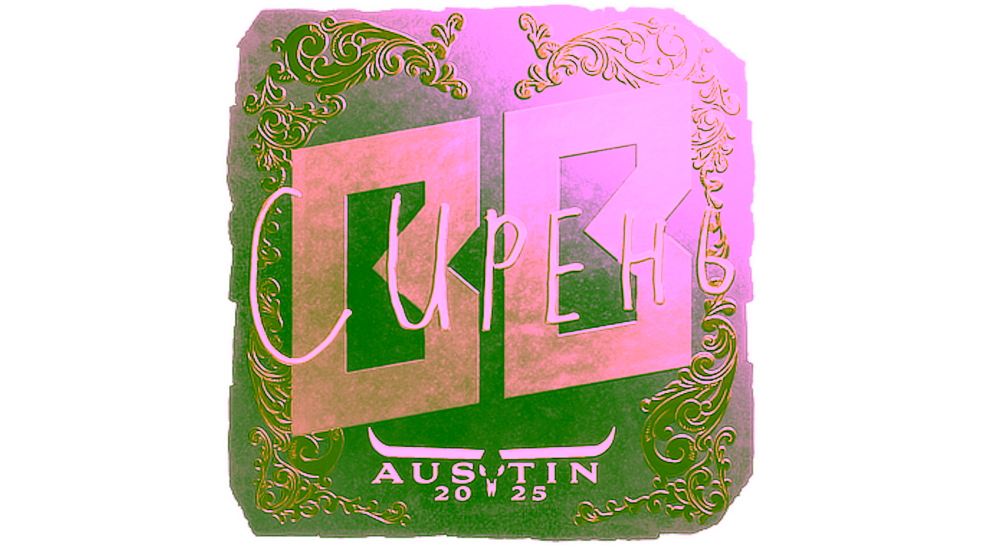 Display for Sticker | S1ren (Gold) | Austin 2025