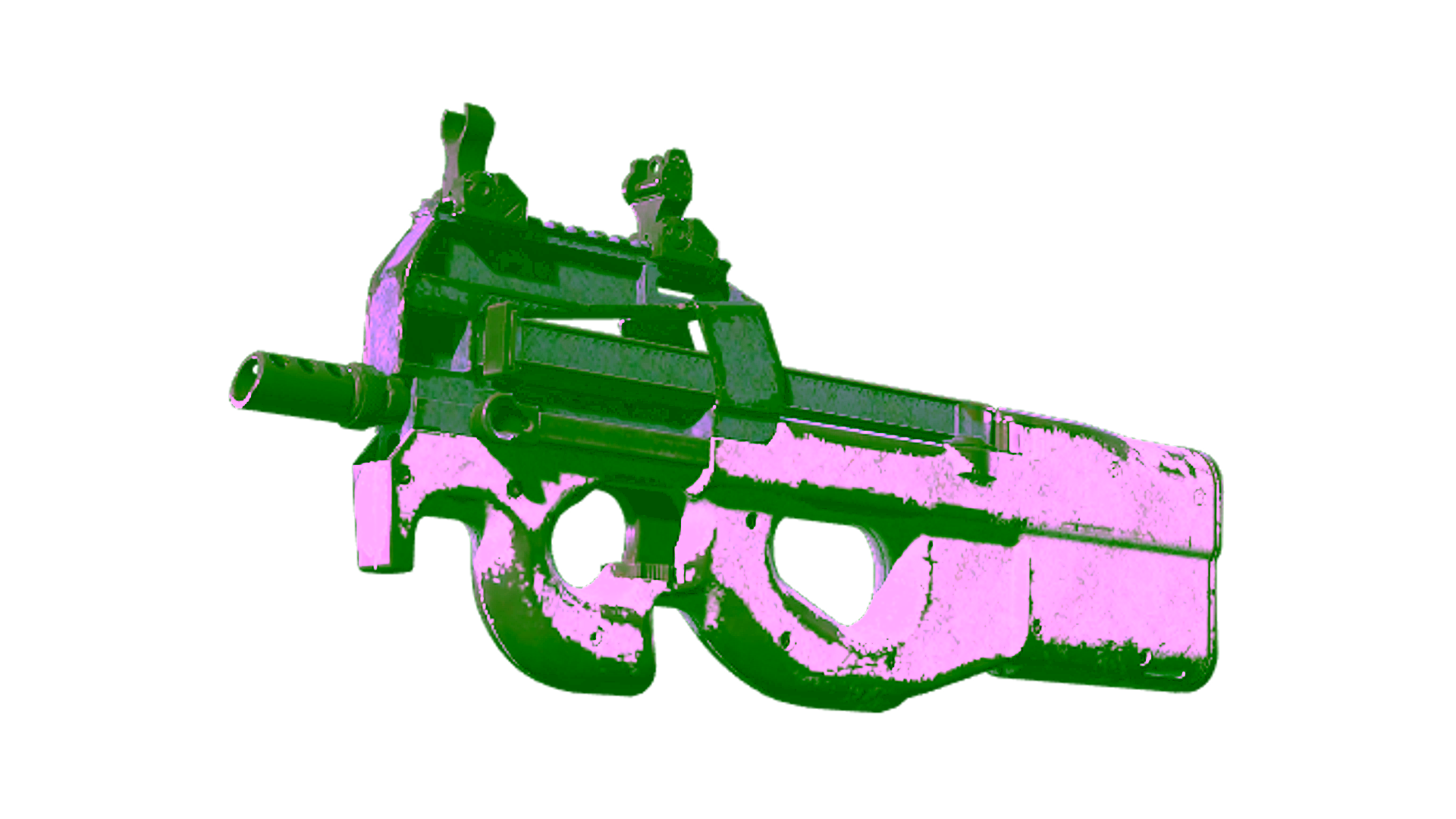 Souvenir P90 | Storm (Battle-Scarred) için görüntü