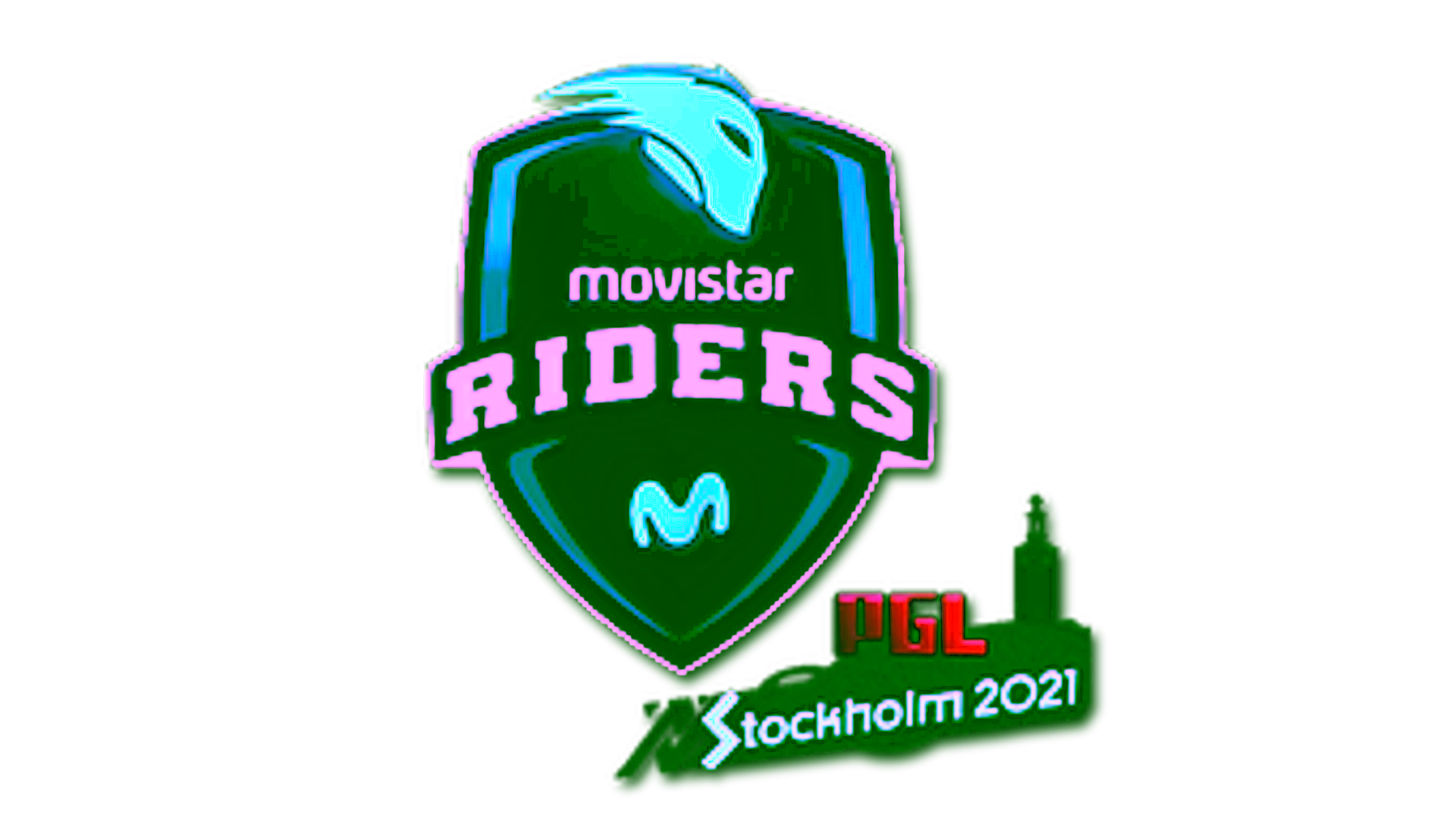 Display for Sticker | Movistar Riders (Foil) | Stockholm 2021