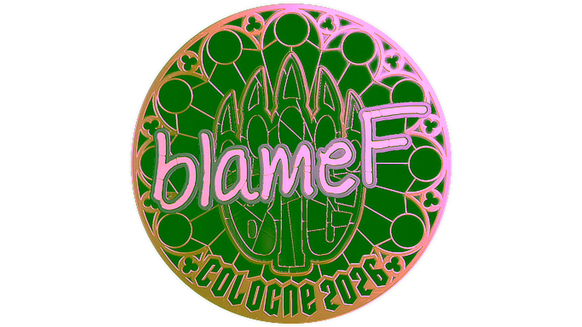 Display for Sticker | blameF (Gold) | Cologne 2026