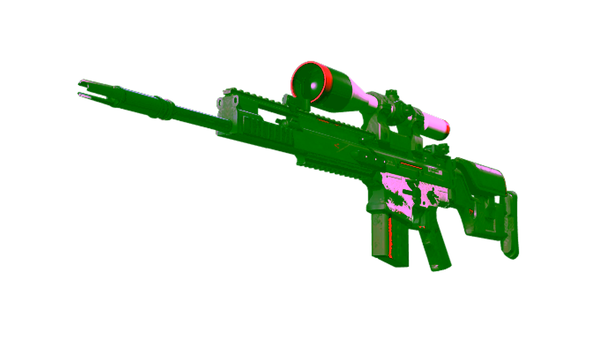 Display for StatTrak™ SCAR-20 | Cyrex (Well-Worn)