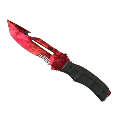 Survival Knife Doppler Ruby