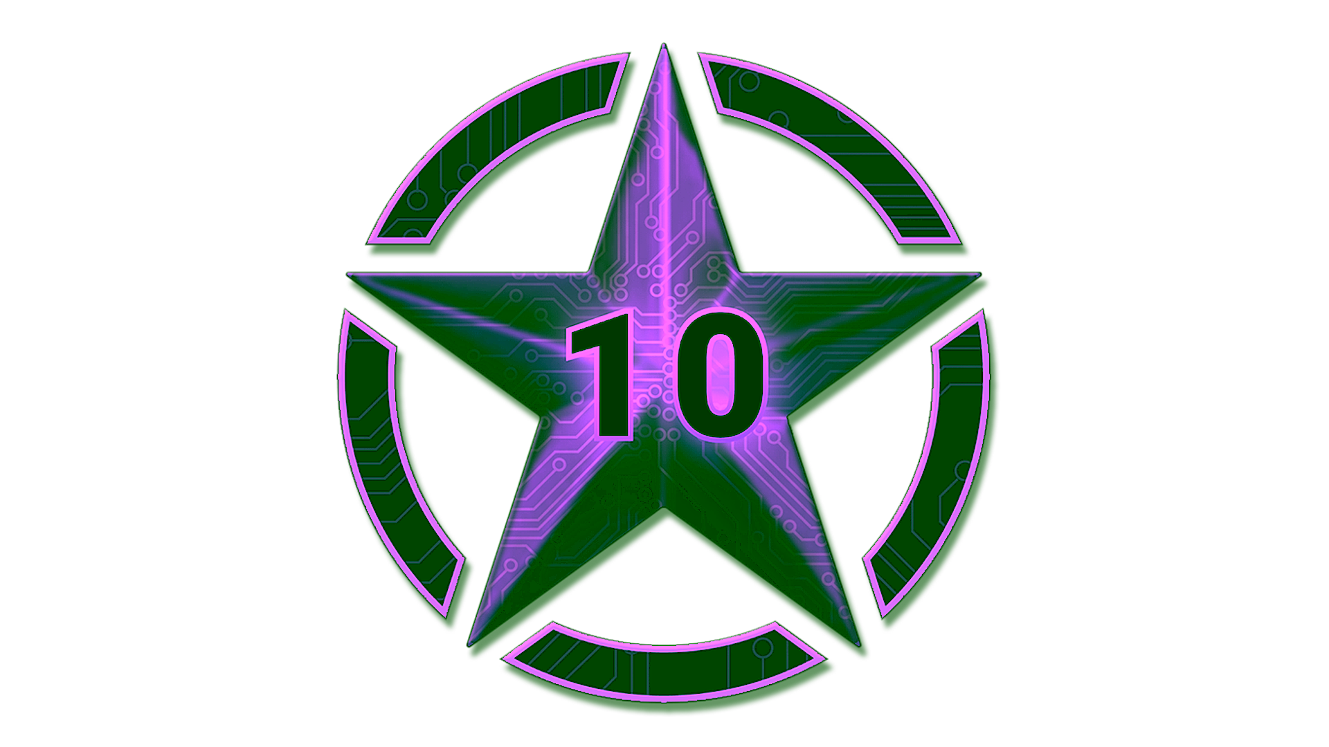 Display for 10 Stars for Operation Shattered Web
