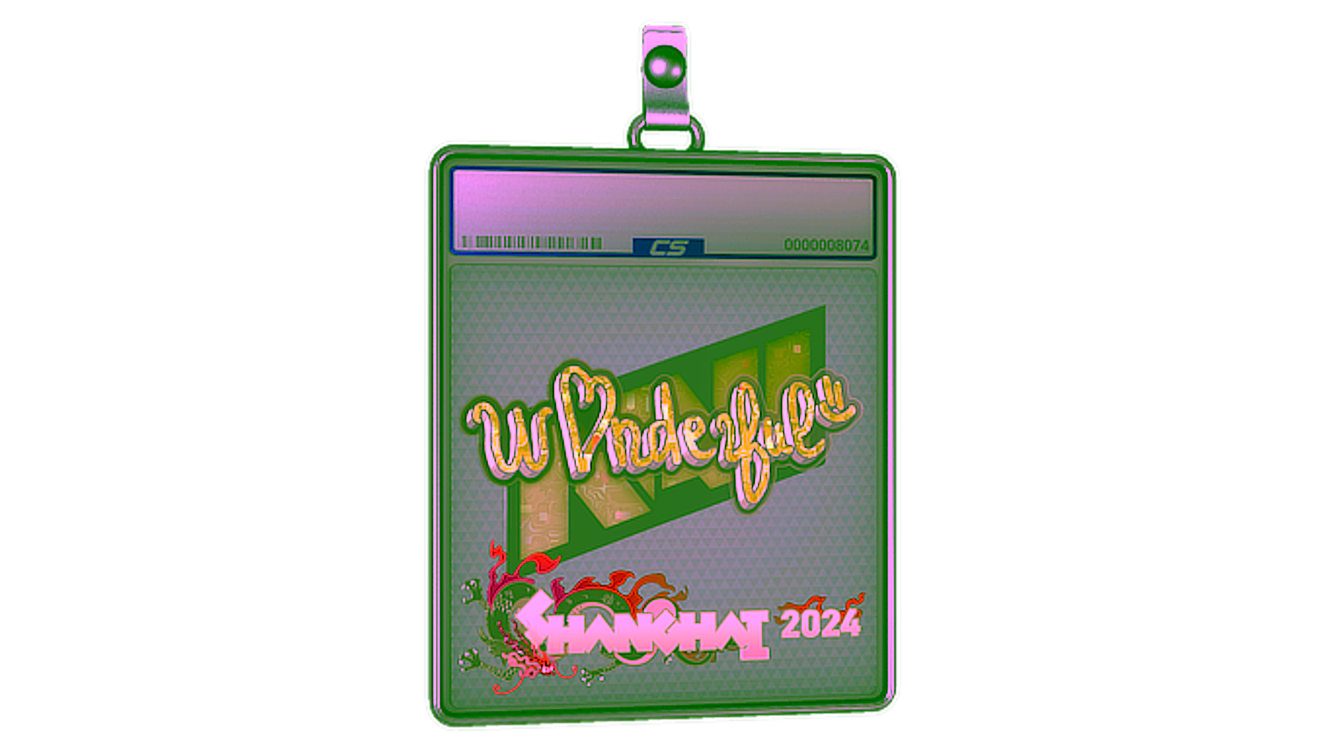 Display for Sticker Slab | w0nderful (Glitter) | Shanghai 2024