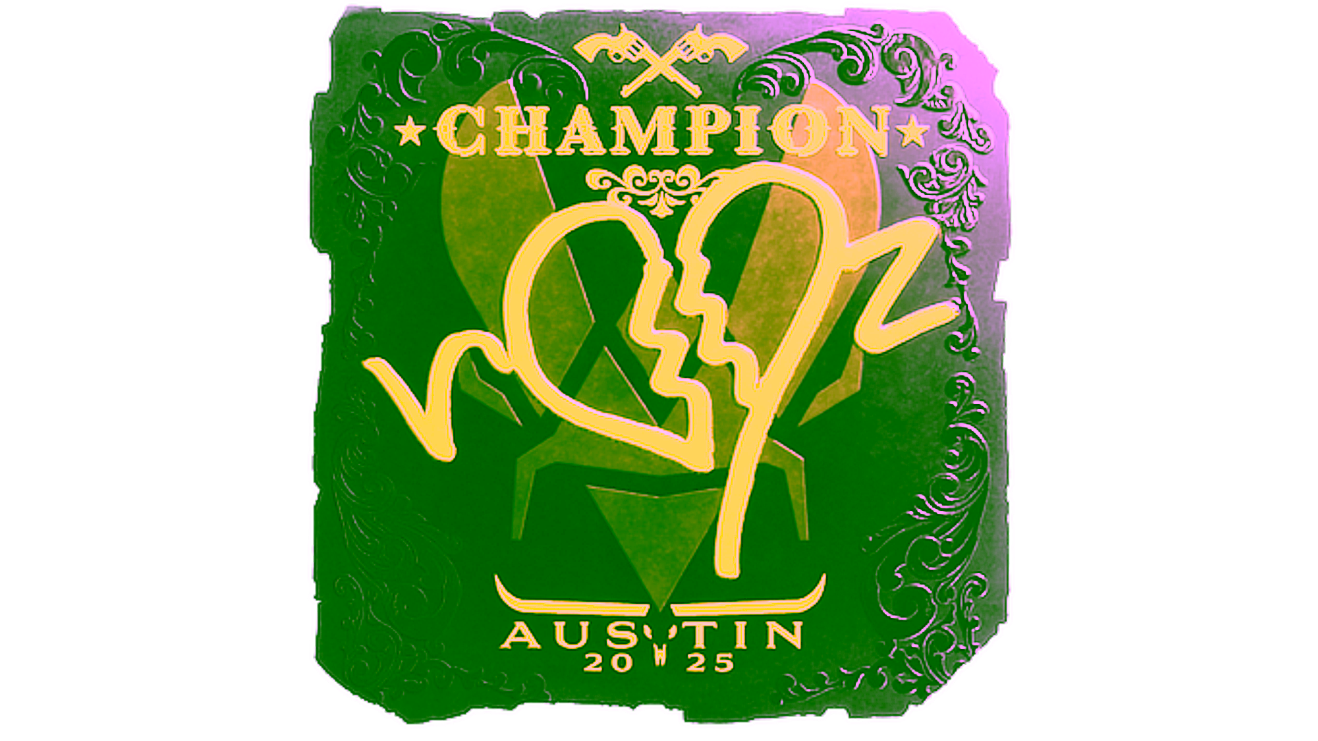 Display for Sticker | ropz (Foil, Champion) | Austin 2025