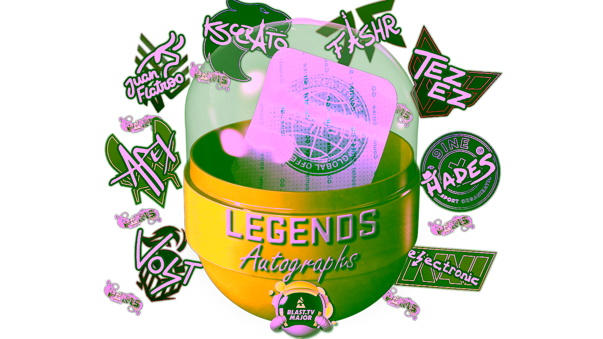Display for Paris 2023 Legends Autograph Capsule