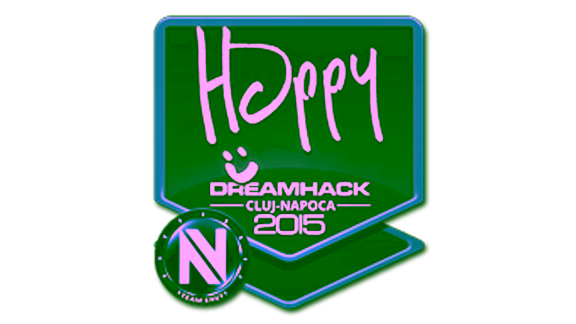 Display for Sticker | Happy | Cluj-Napoca 2015