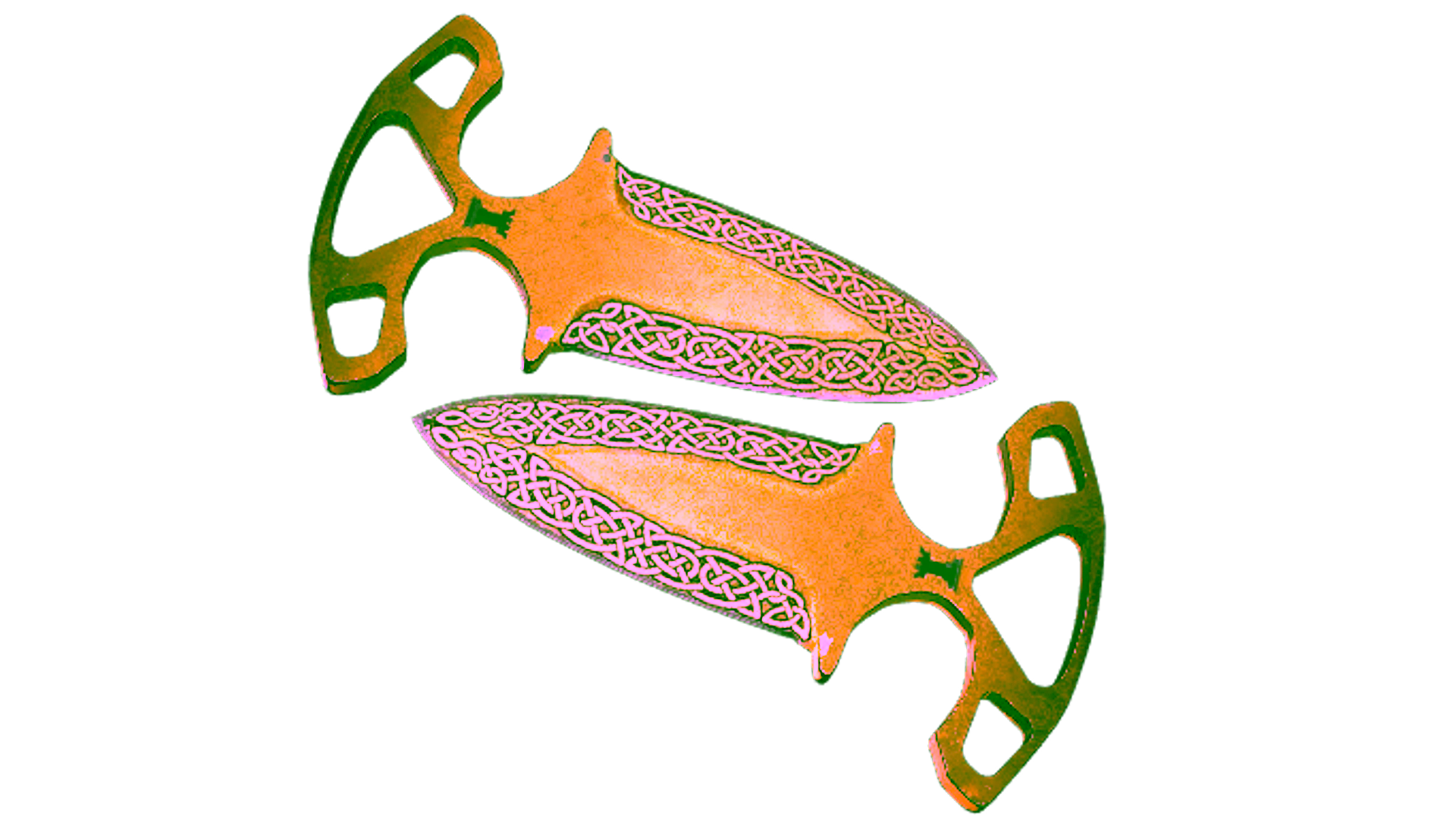 Дисплей для ★ StatTrak™ Shadow Daggers | Lore (Battle-Scarred)