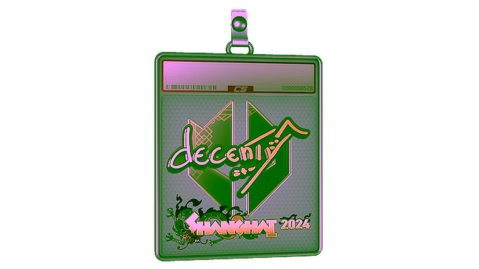 عرض لـ Sticker Slab | decenty (Gold) | Shanghai 2024