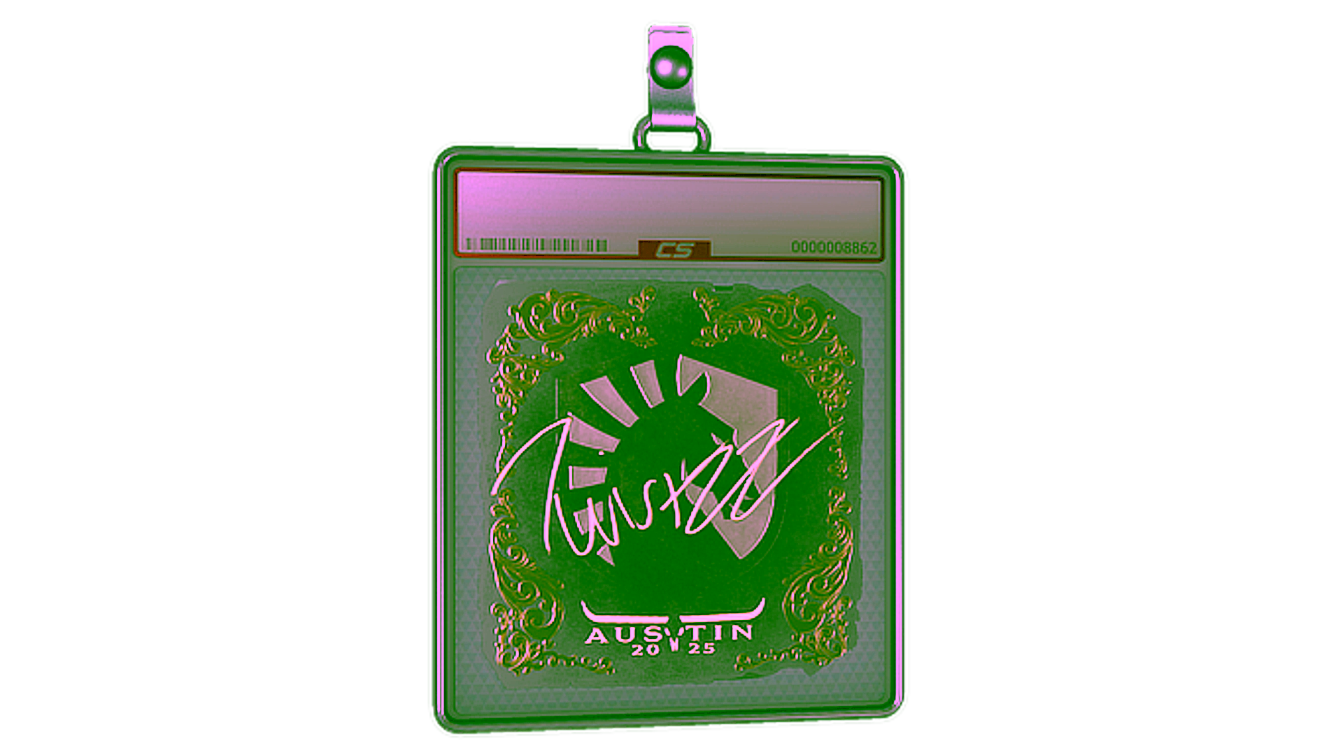 Display for Sticker Slab | Twistzz (Gold) | Austin 2025