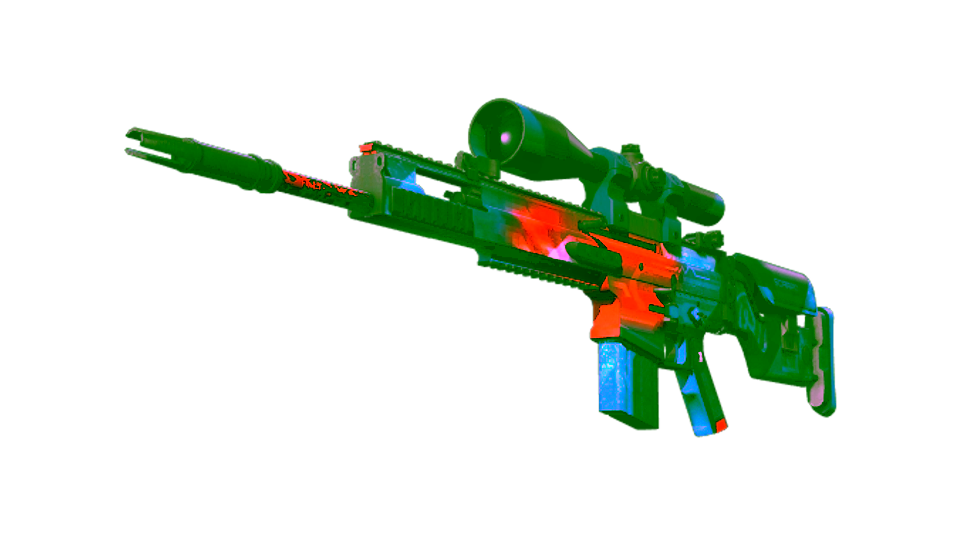 عرض لـ StatTrak™ SCAR-20 | Cardiac (Well-Worn)