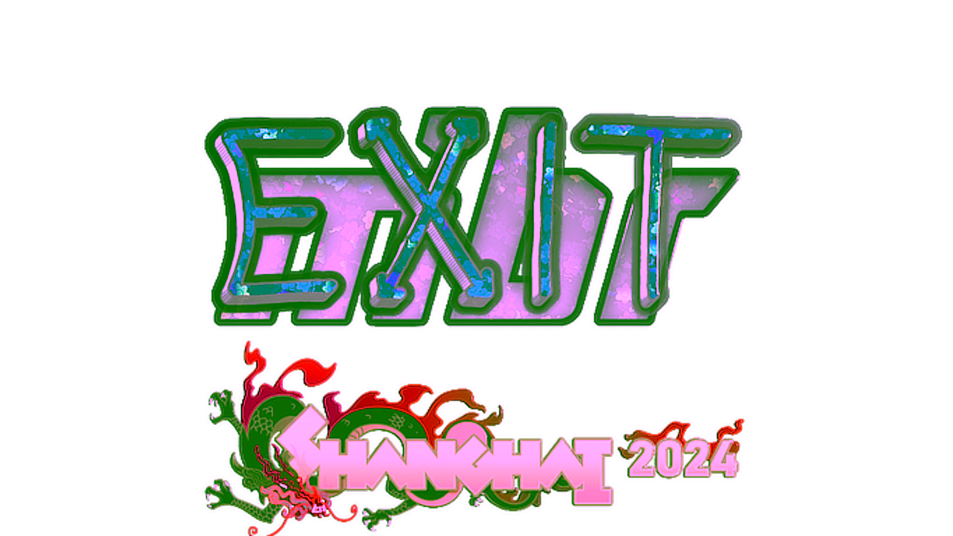 Display for Sticker | exit (Glitter) | Shanghai 2024