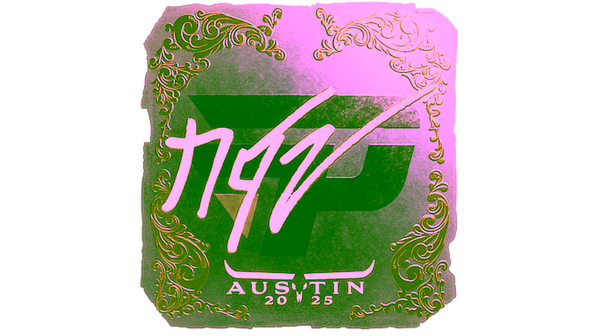 Display for Sticker | NQZ (Gold) | Austin 2025