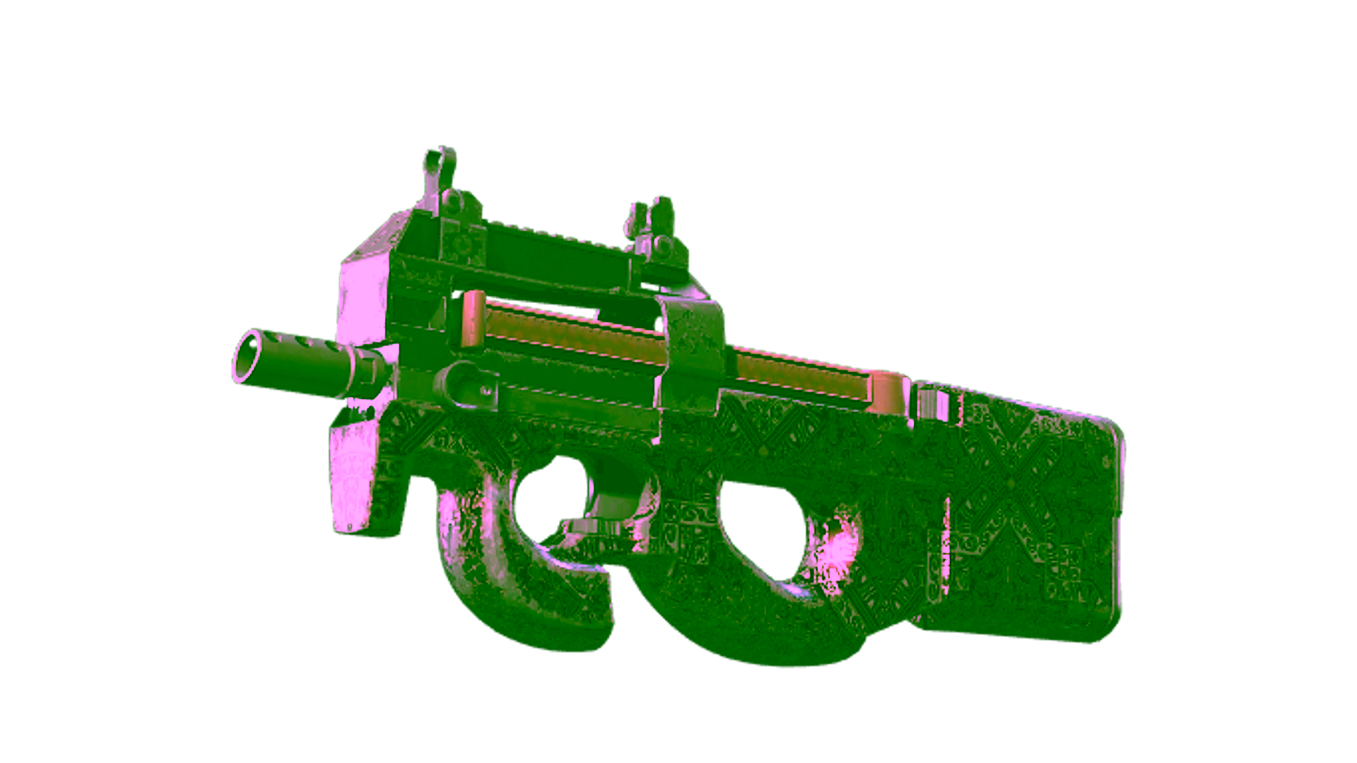 Display for Souvenir P90 | Baroque Red (Well-Worn)