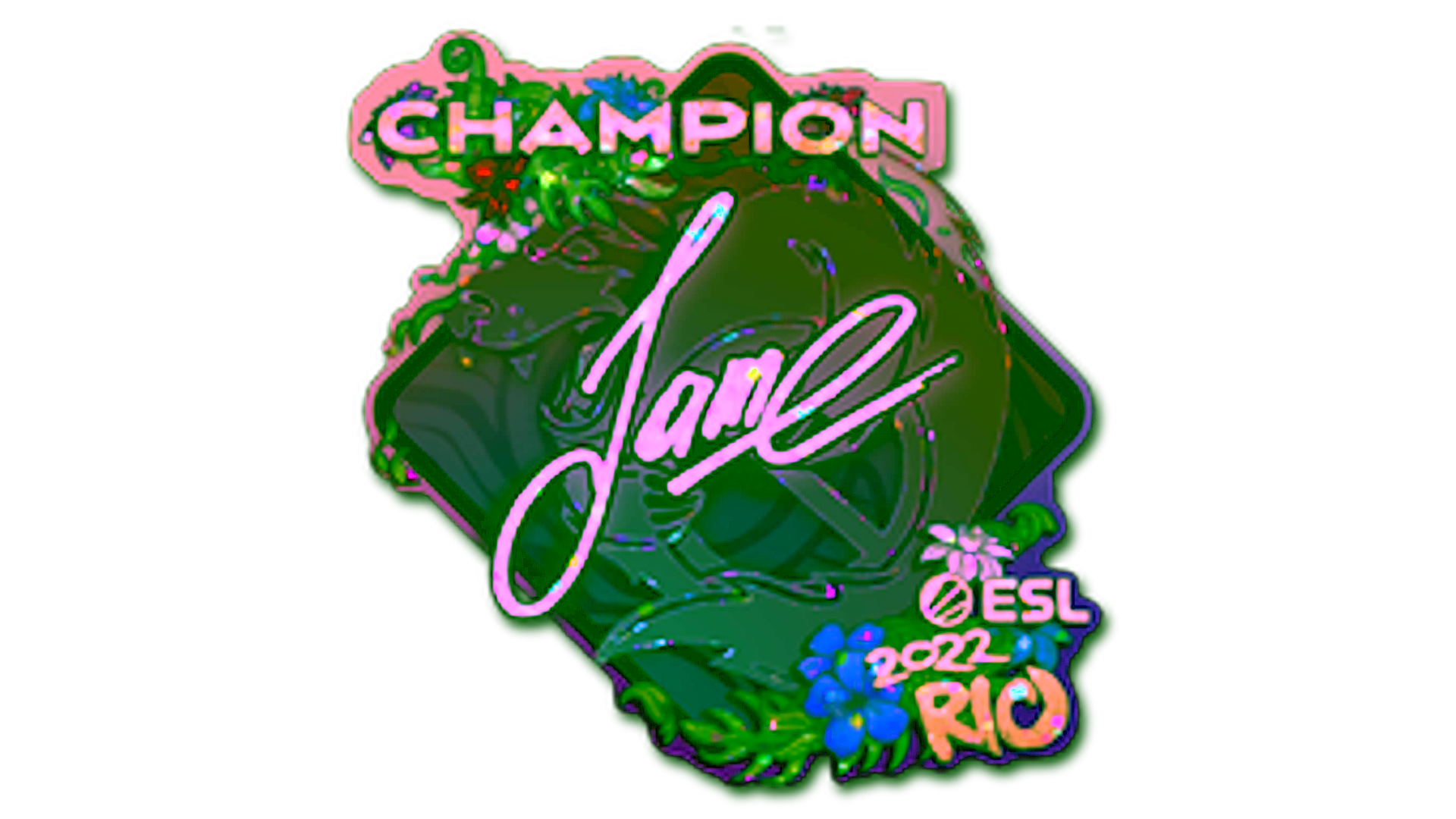 Display for Sticker | Jame (Glitter, Champion) | Rio 2022