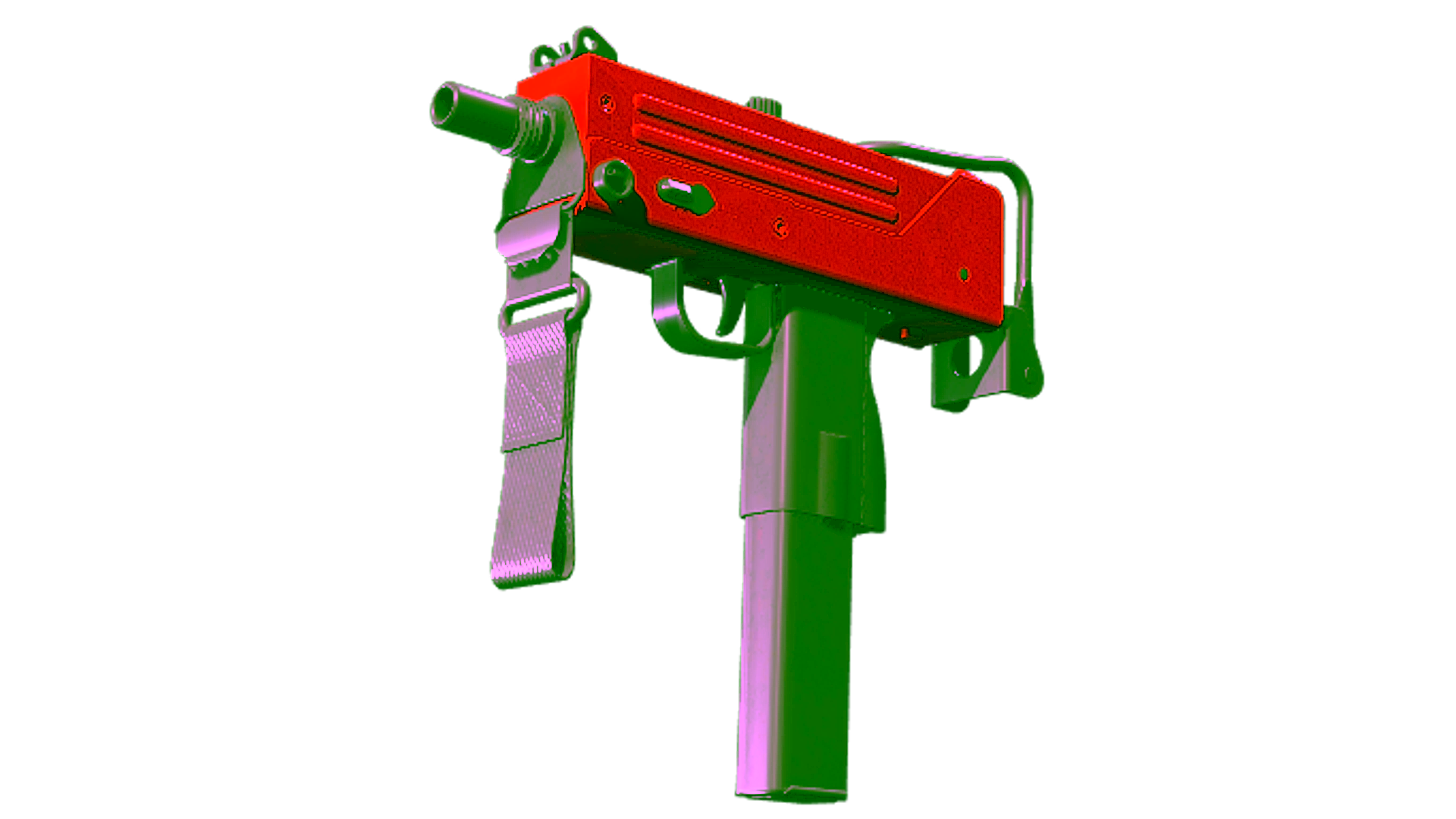 Display for Souvenir MAC-10 | Candy Apple (Factory New)