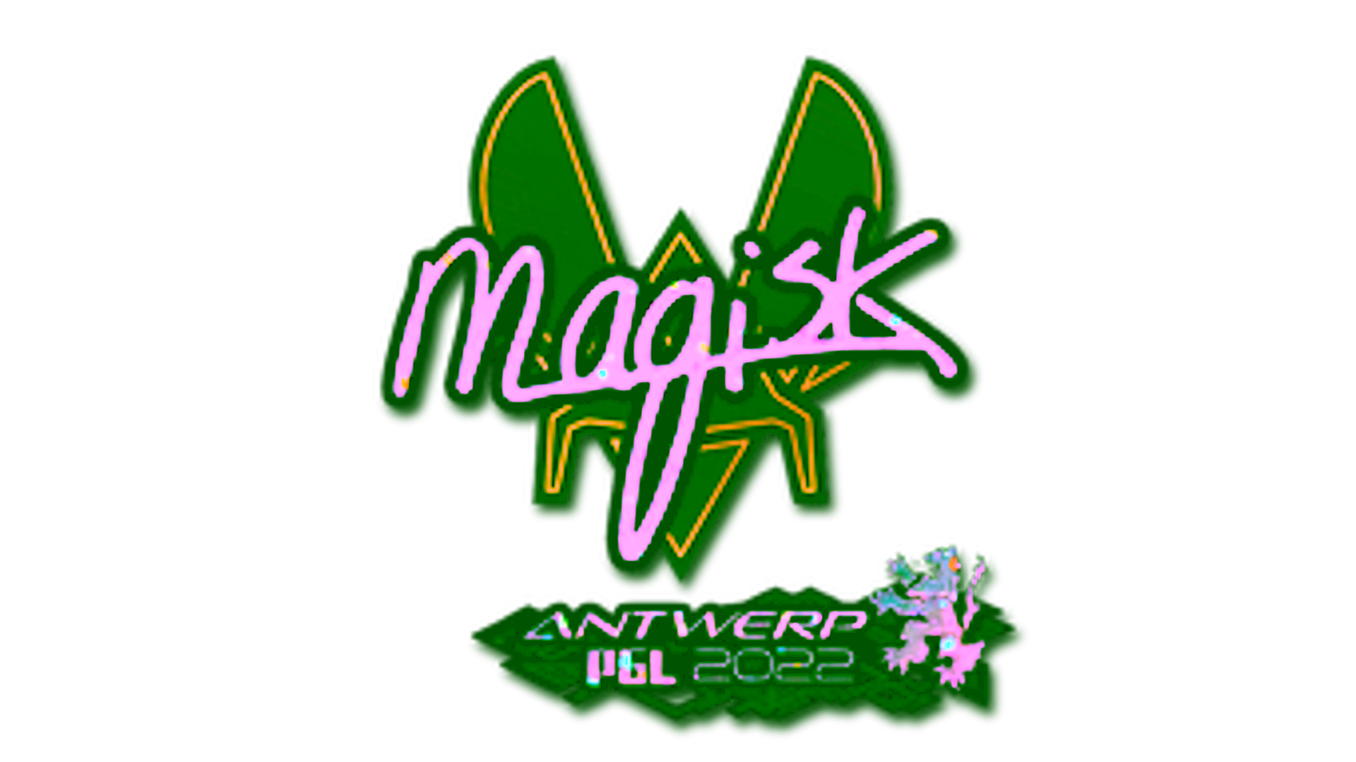 Visar för Sticker | Magisk (Glitter) | Antwerp 2022