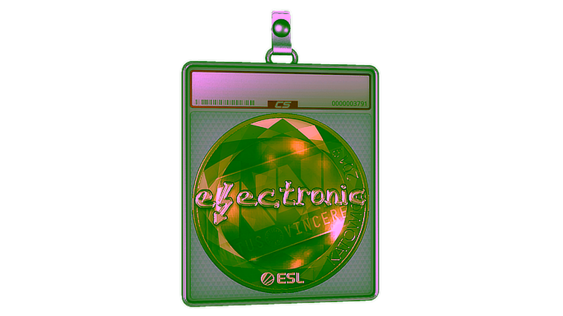 Mostrar para Sticker Slab | electronic (Gold) | Katowice 2019