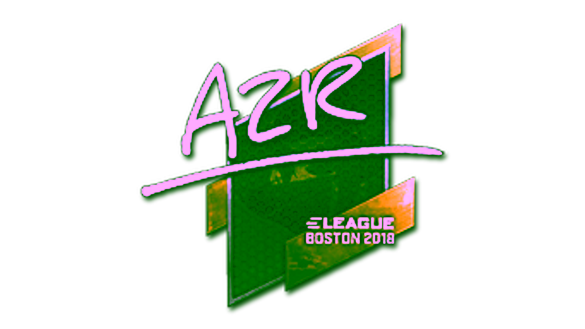 Affichage pour Sticker | AZR (Foil) | Boston 2018