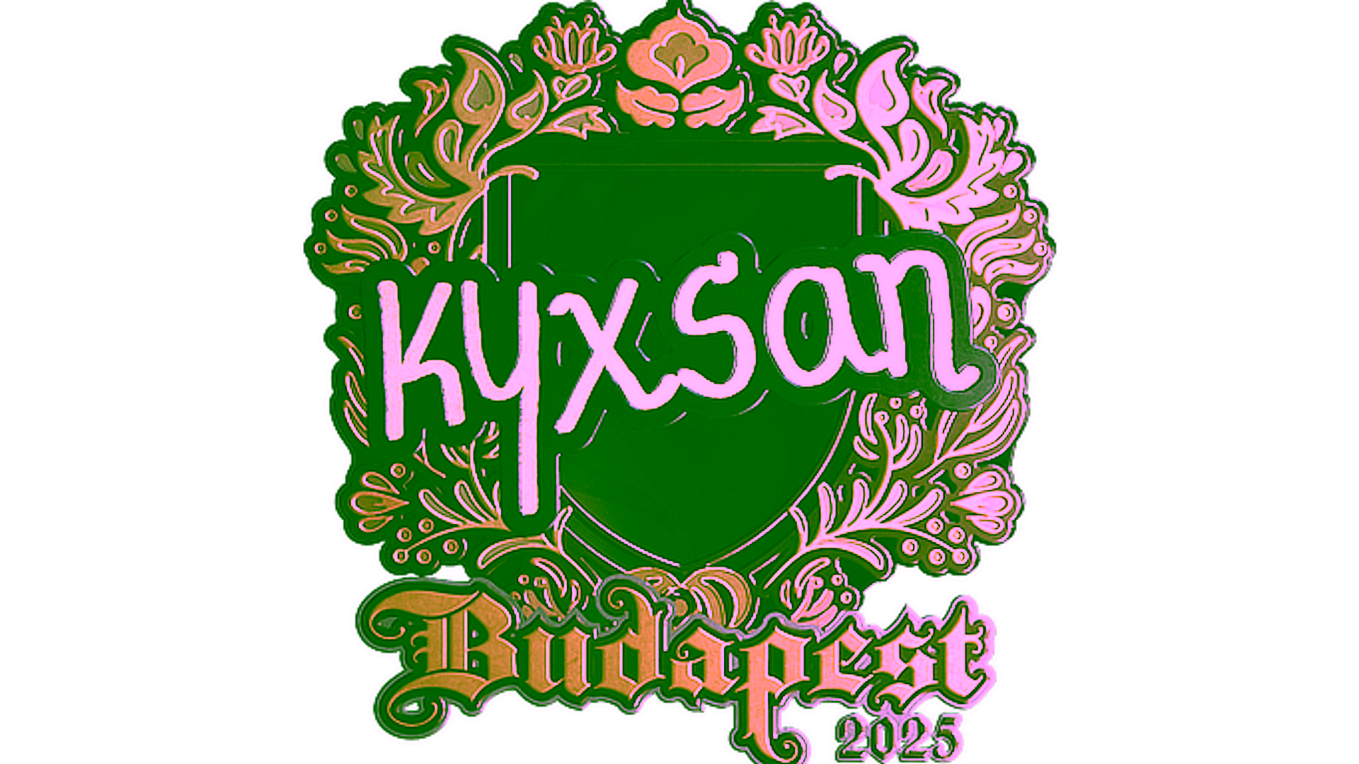 Display for Sticker | kyxsan (Gold) | Budapest 2025