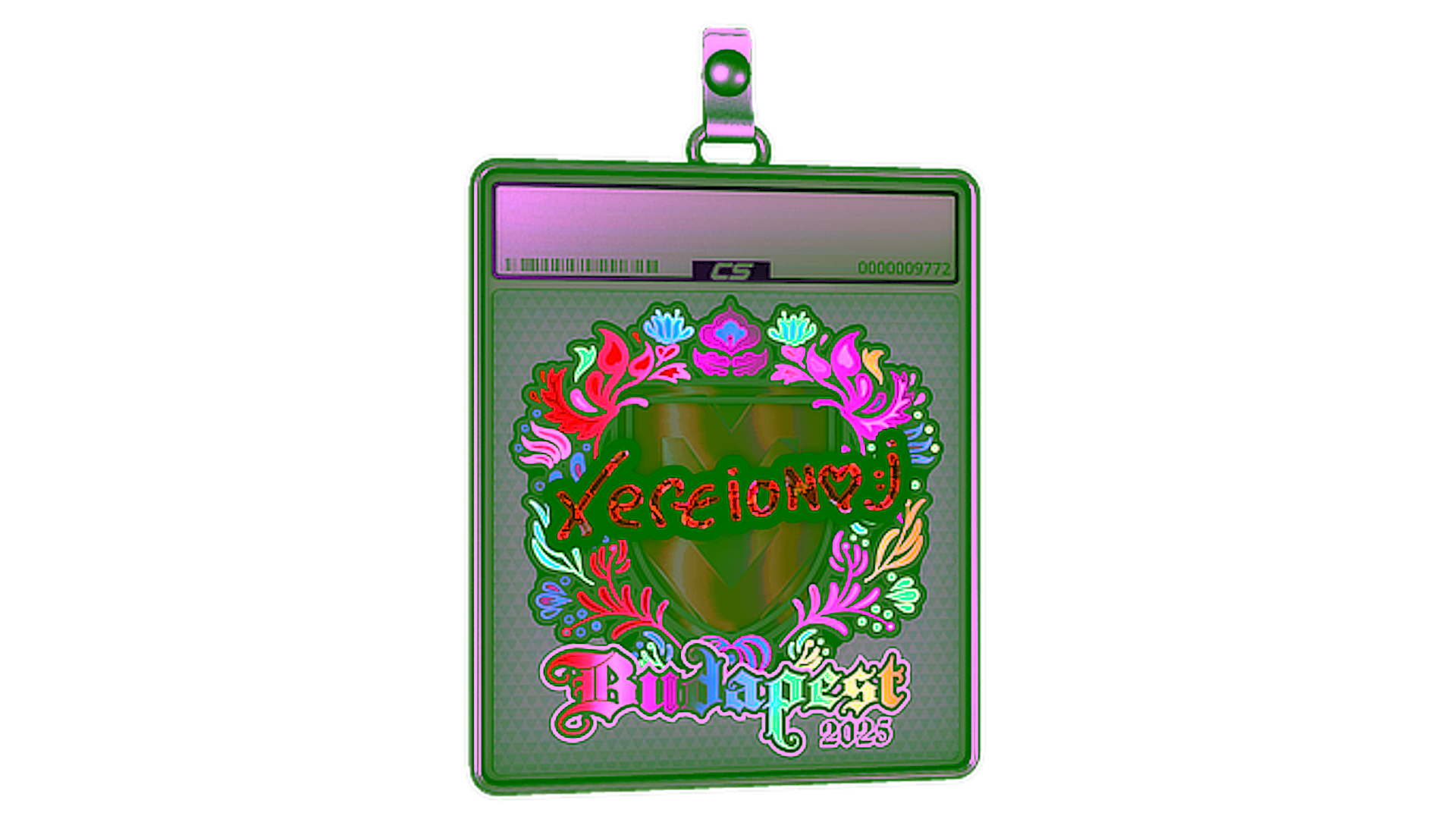 Affichage pour Sticker Slab | xertioN (Holo) | Budapest 2025