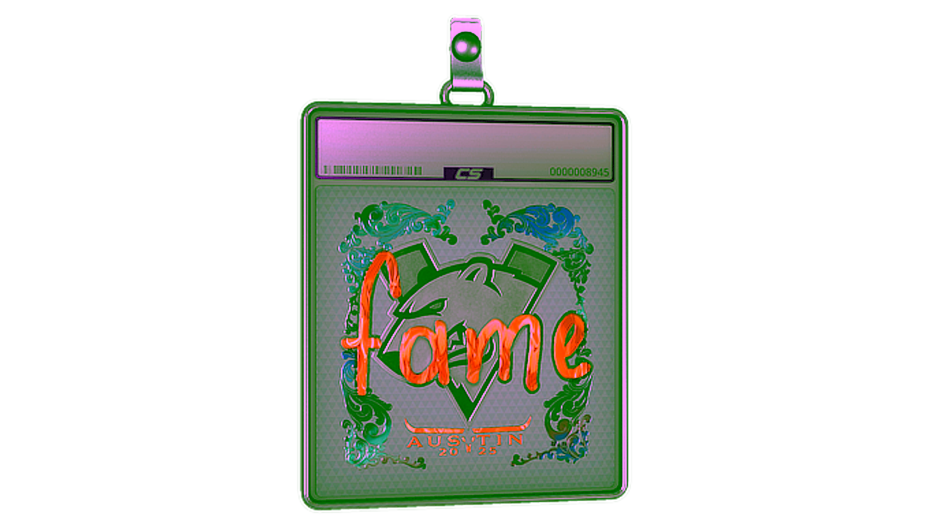 Exibição para Sticker Slab | fame (Holo) | Austin 2025