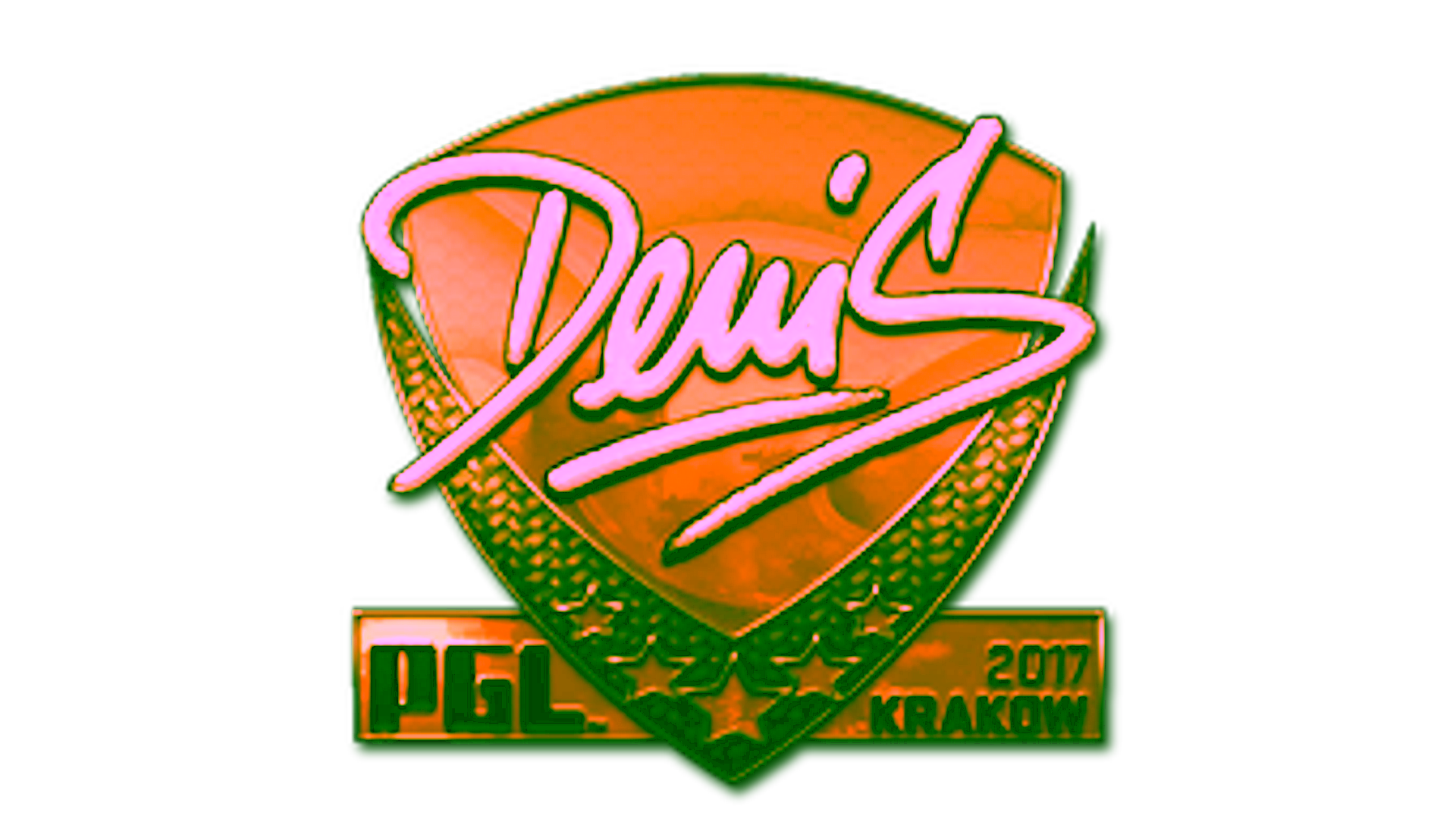 Rodyti Sticker | denis (Gold) | Krakow 2017