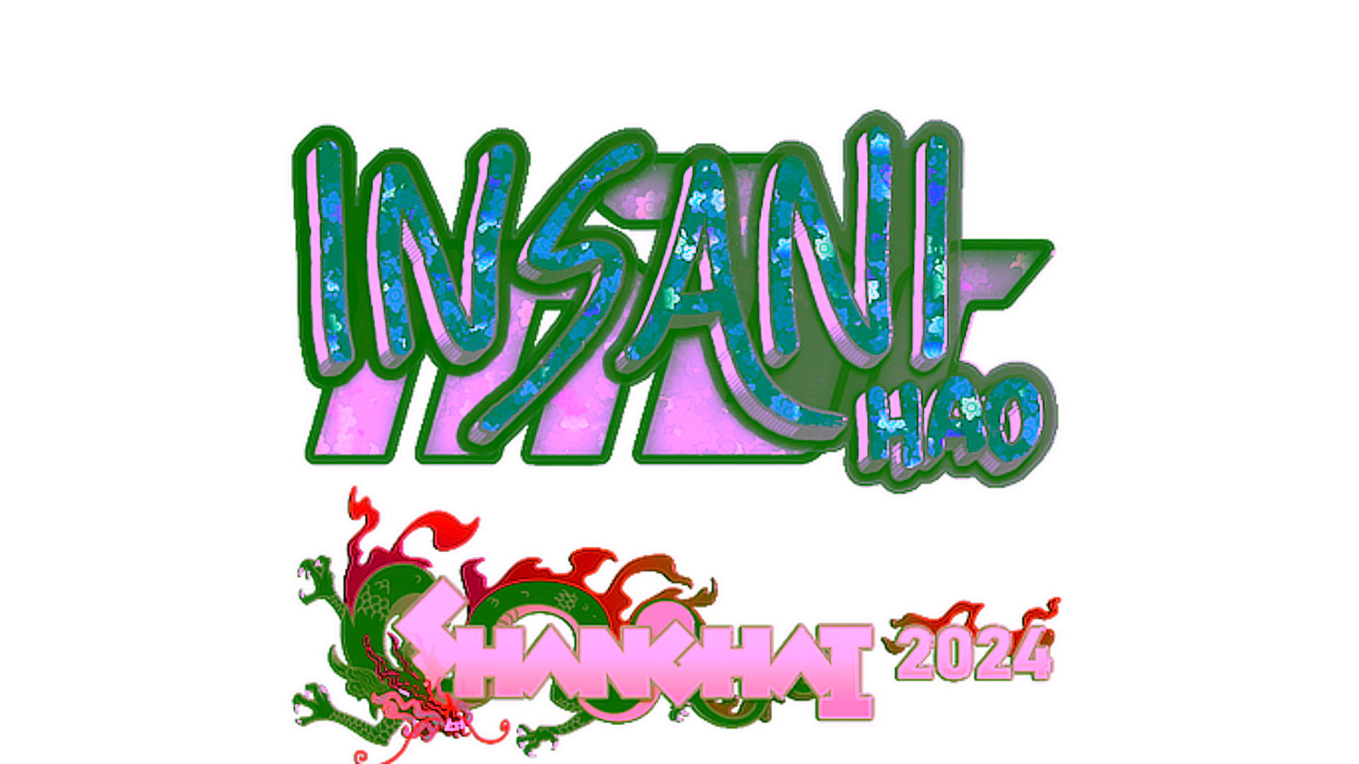 Affichage pour Sticker | insani (Glitter) | Shanghai 2024