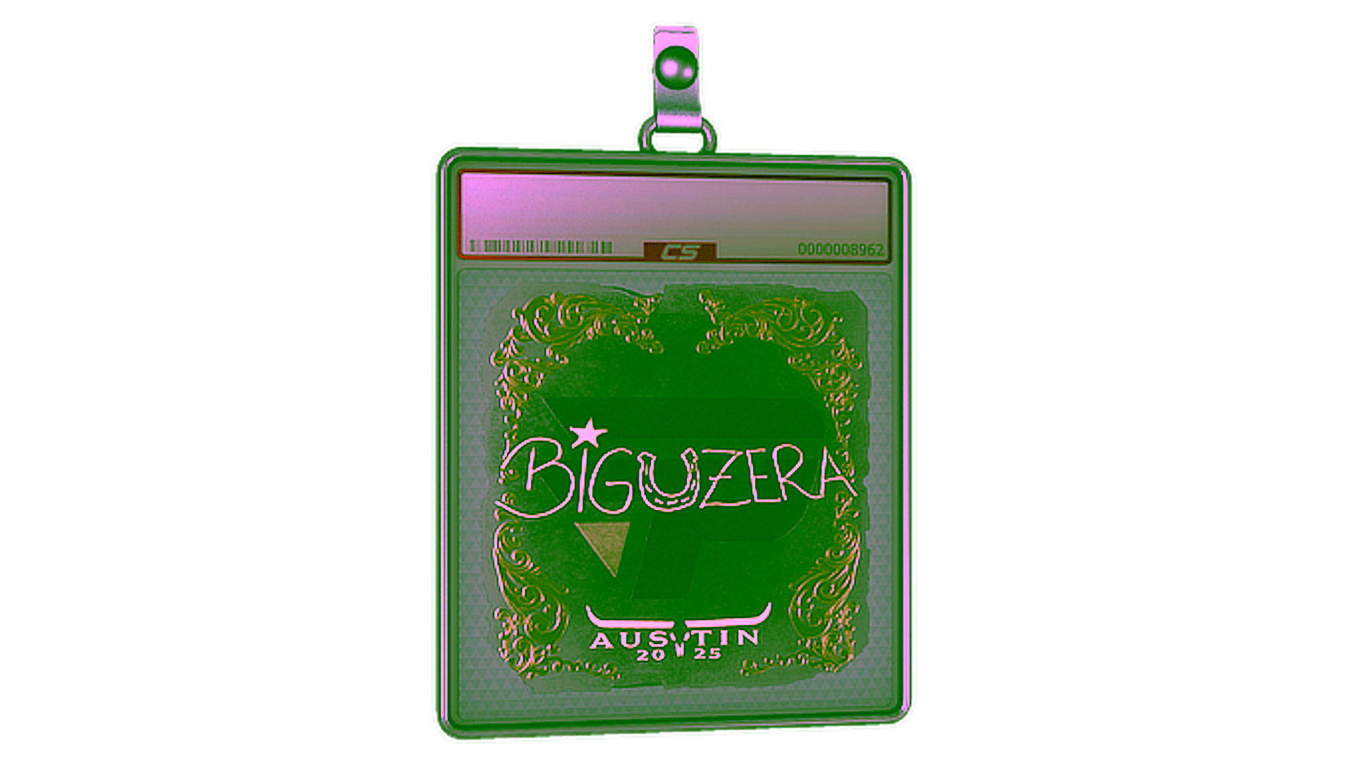 عرض لـ Sticker Slab | biguzera (Gold) | Austin 2025