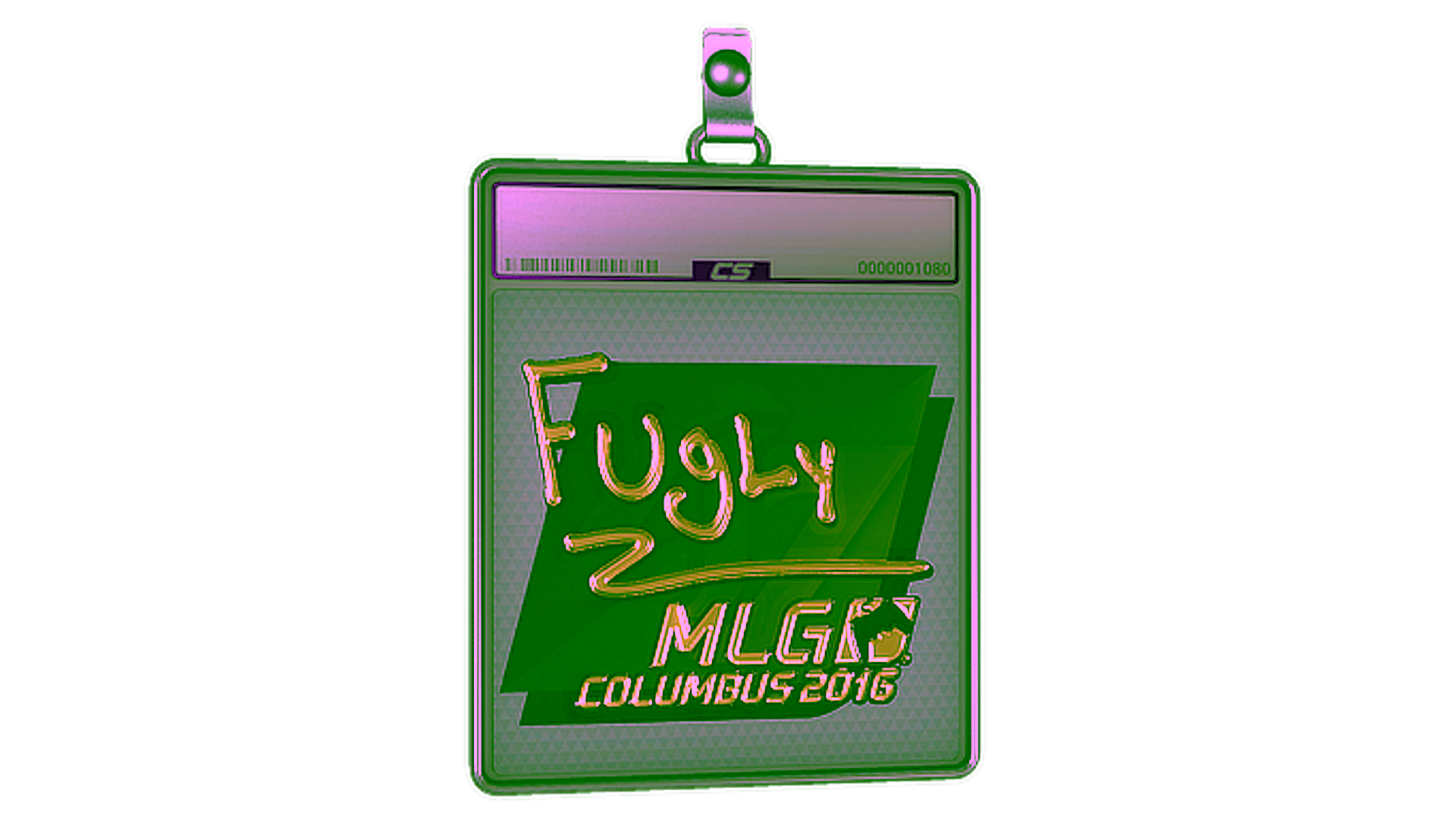 Anzeige für Sticker Slab | FugLy (Gold) | MLG Columbus 2016