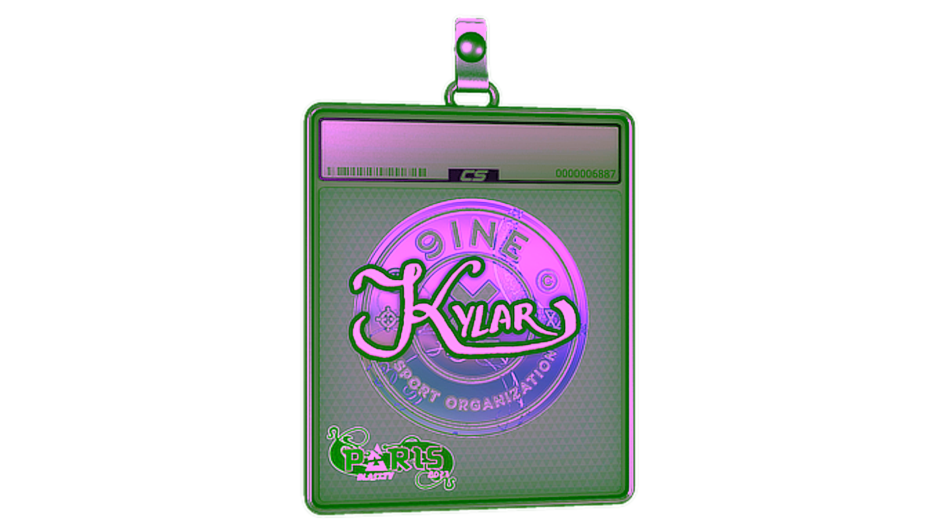 Display for Sticker Slab | Kylar (Holo) | Paris 2023