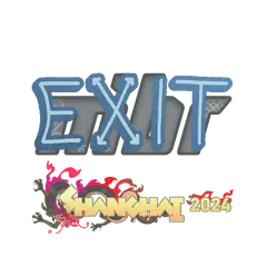 Sticker exit Shanghai 2024