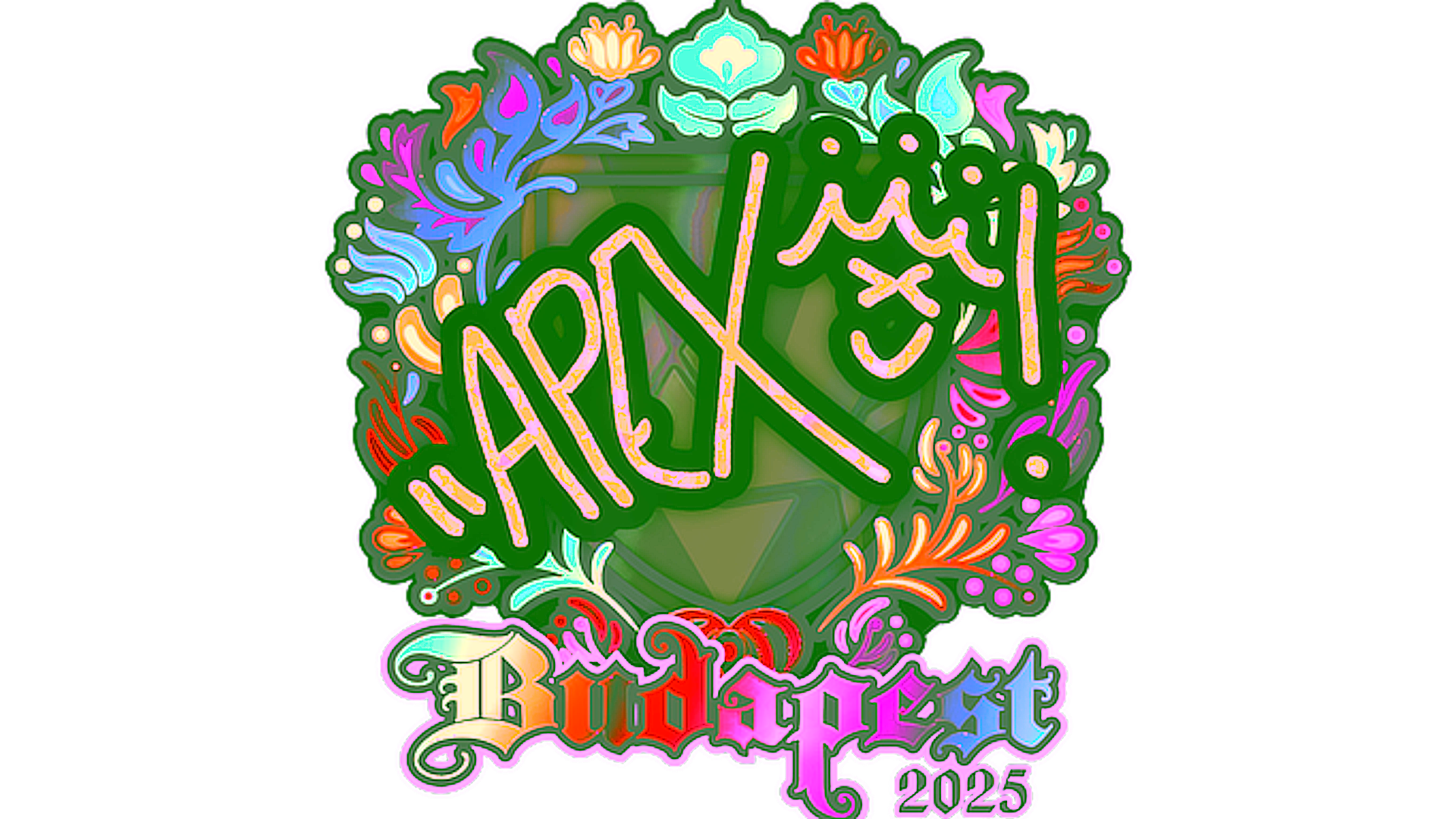 Display for Sticker | apEX (Holo) | Budapest 2025