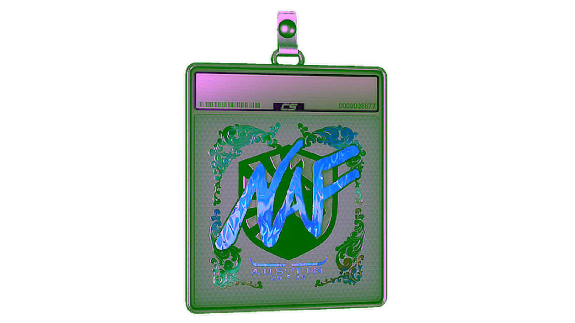 Affichage pour Sticker Slab | NAF (Holo) | Austin 2025
