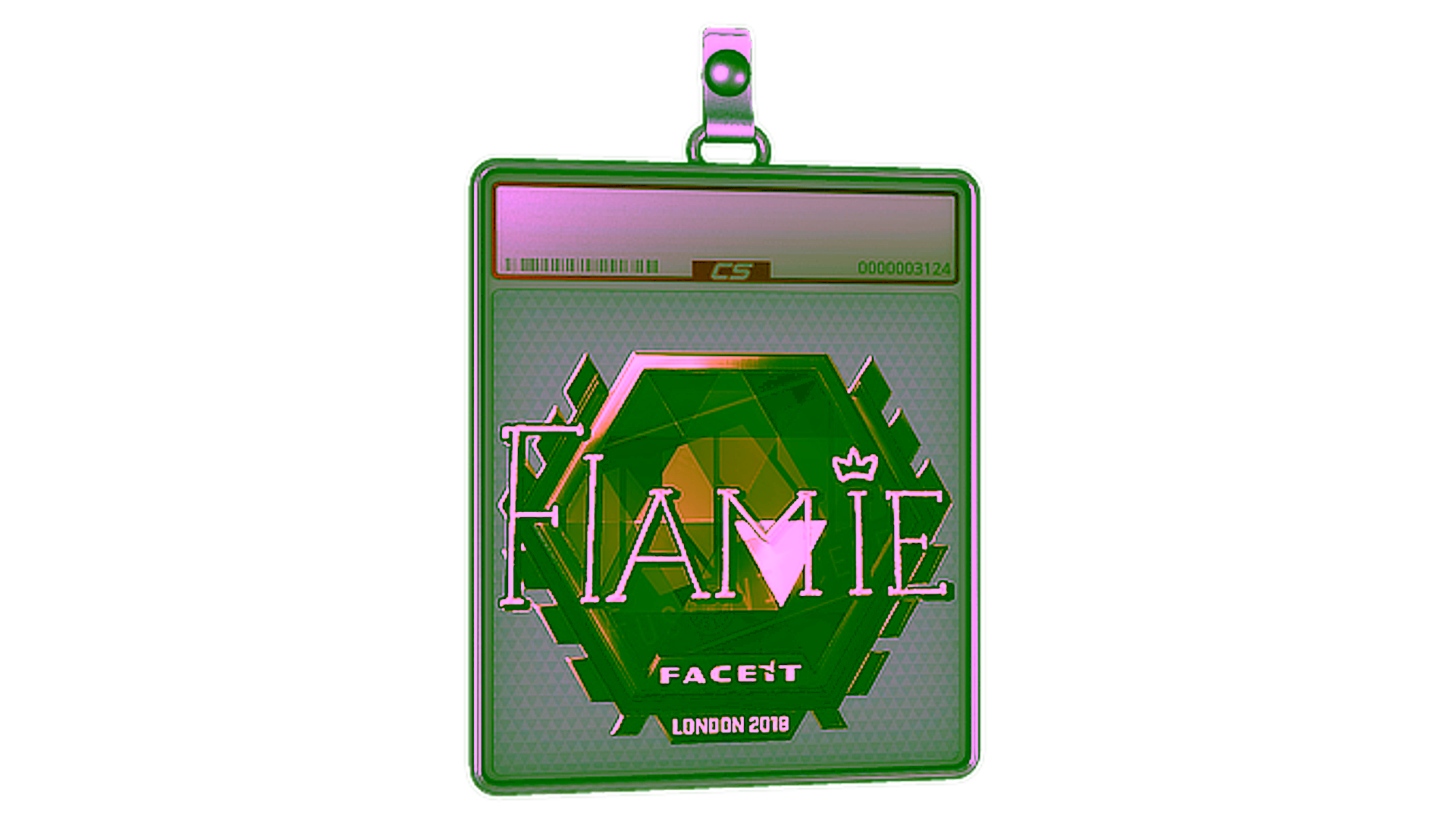 Display for Sticker Slab | flamie (Gold) | London 2018