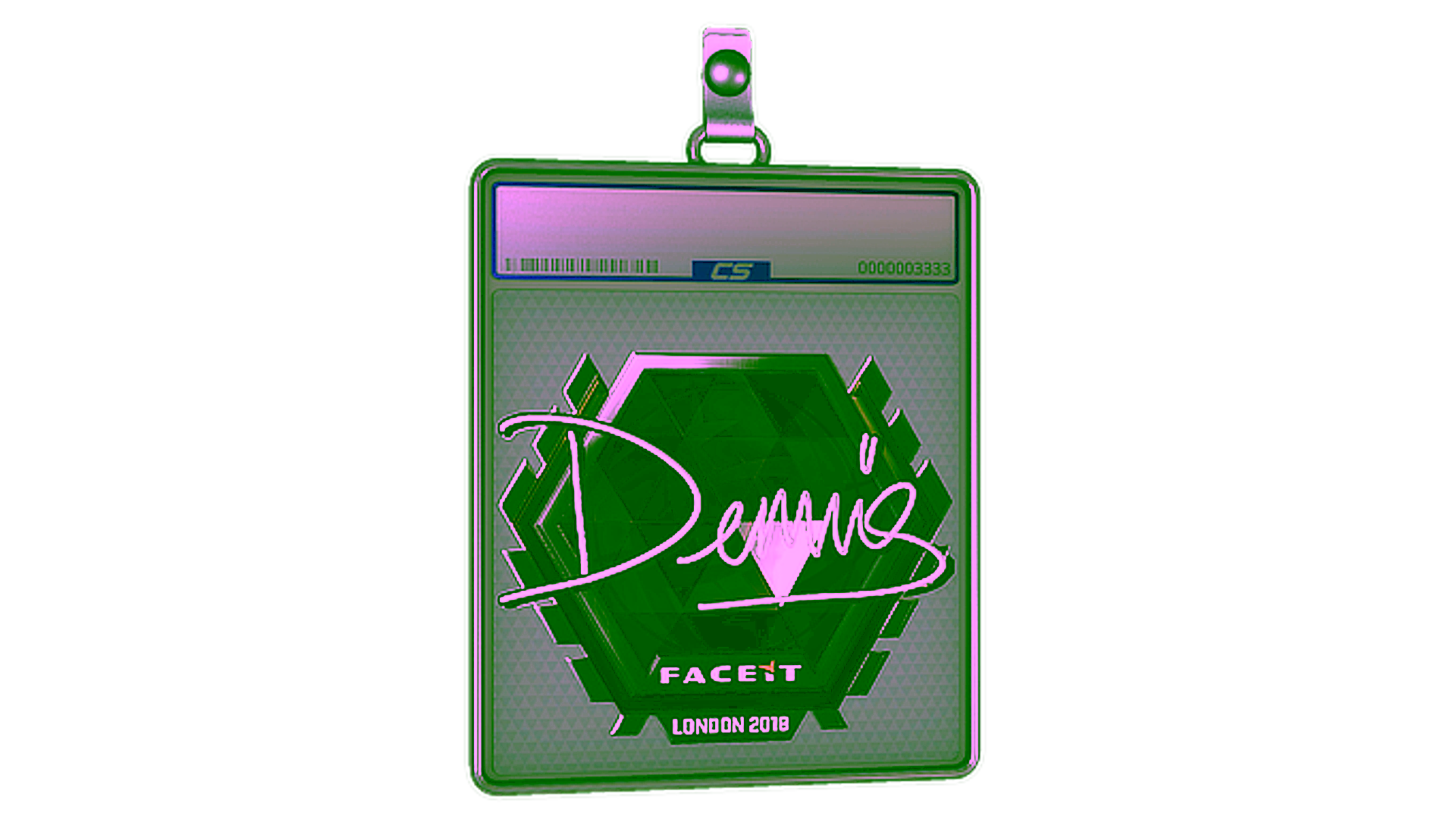 Display for Sticker Slab | dennis (Foil) | London 2018