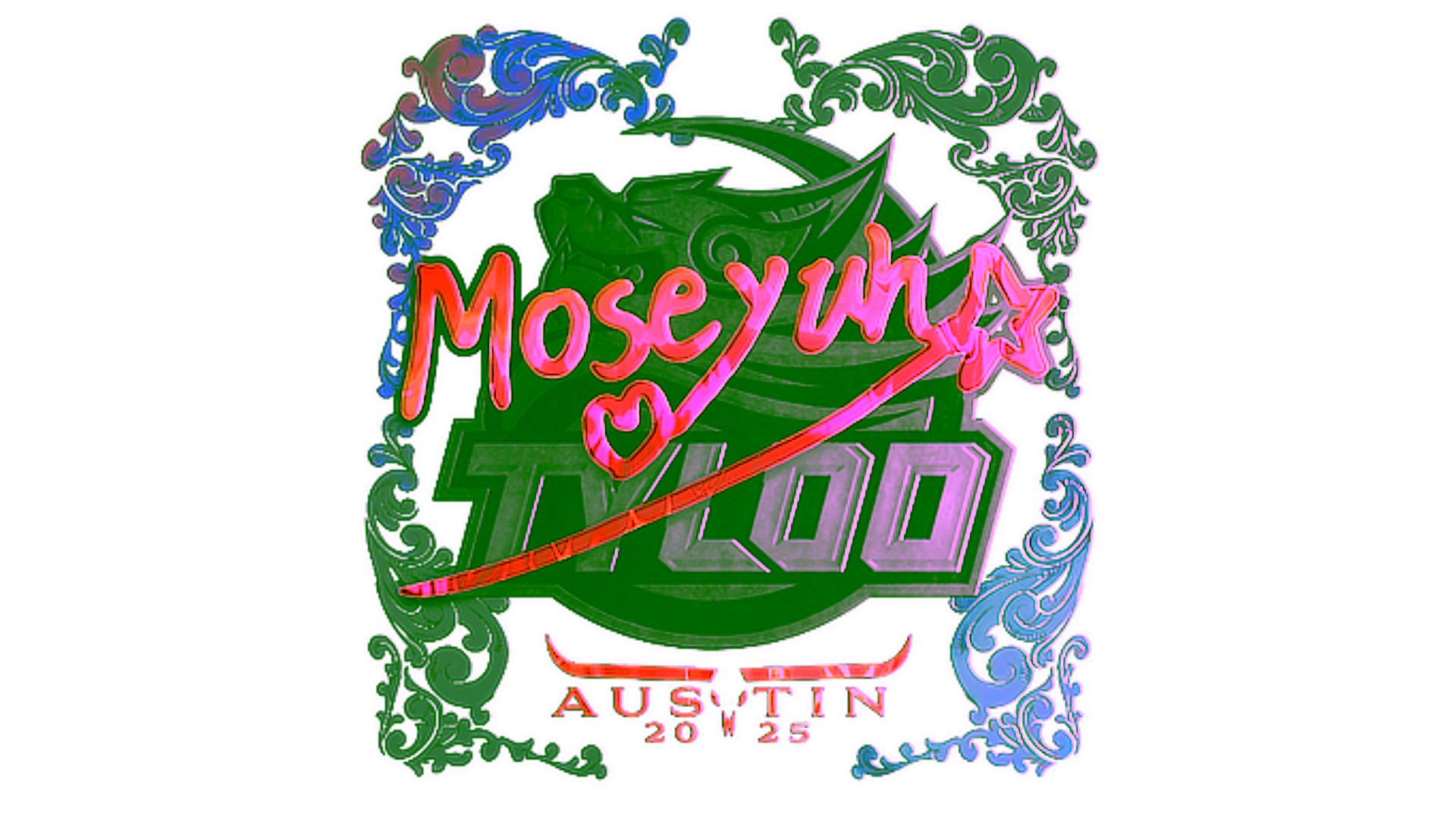 Display for Sticker | Moseyuh (Holo) | Austin 2025