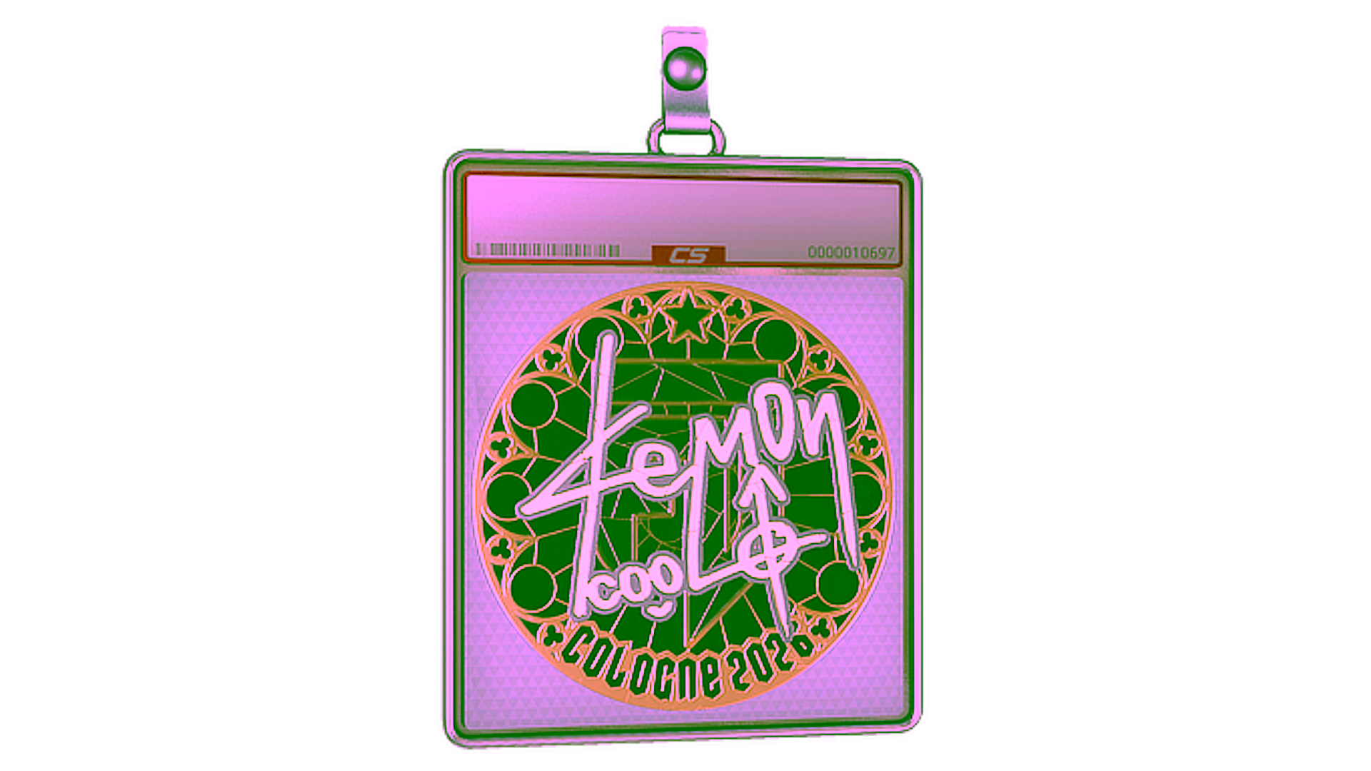 Display for Sticker Slab | dem0n (Gold) | Cologne 2026