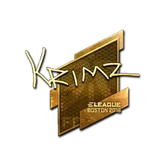 Sticker | KRIMZ (Gold) | Boston 2018