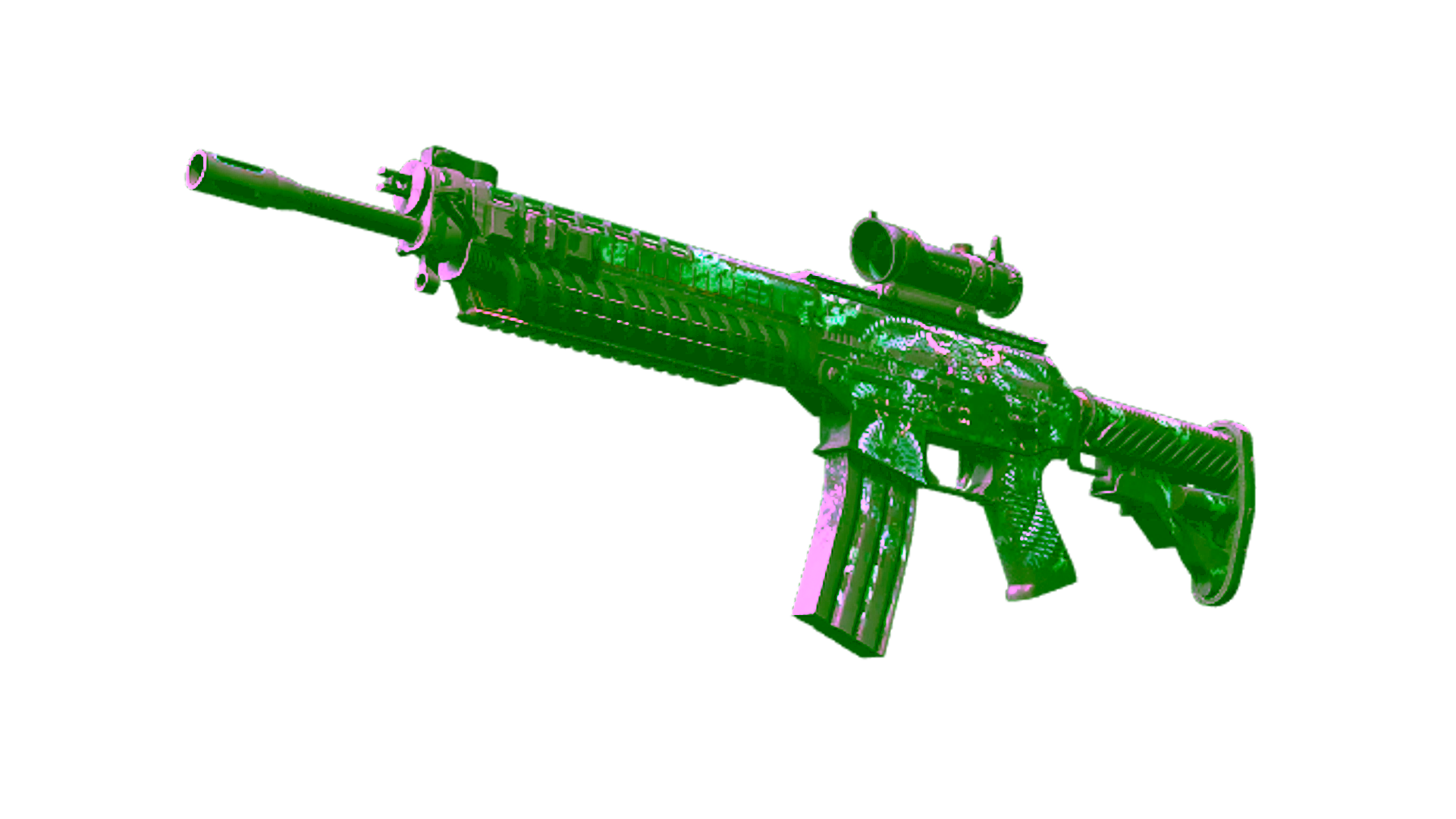 Display for SG 553 | Dragon Tech (Battle-Scarred)