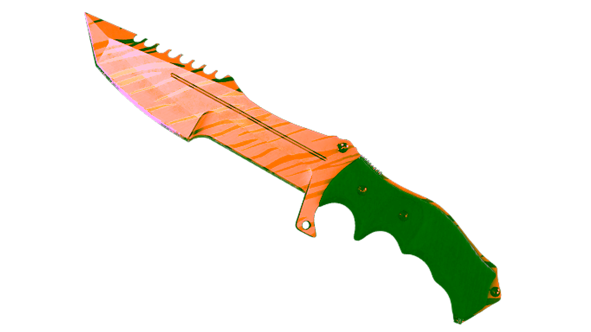 Display for ★ StatTrak™ Huntsman Knife | Tiger Tooth (Minimal Wear)