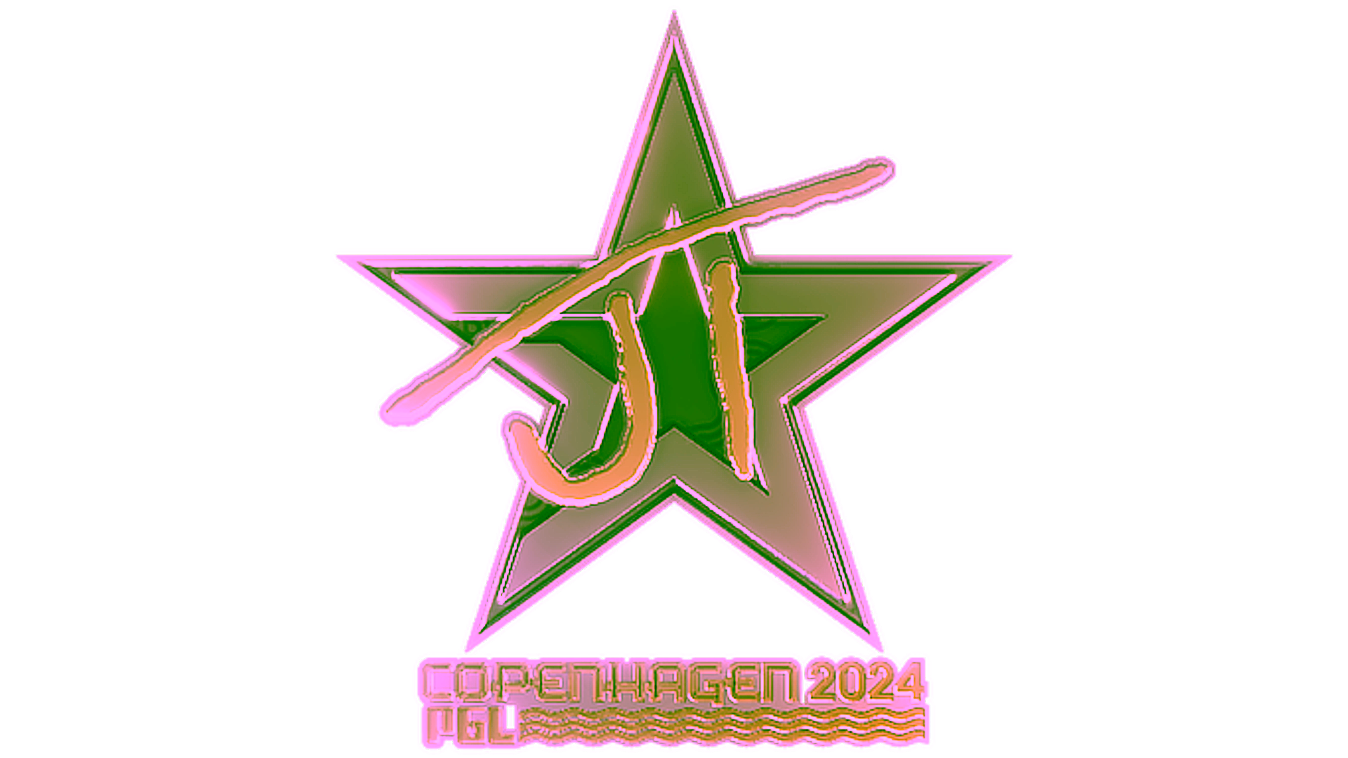 Display for Sticker | JT (Gold) | Copenhagen 2024