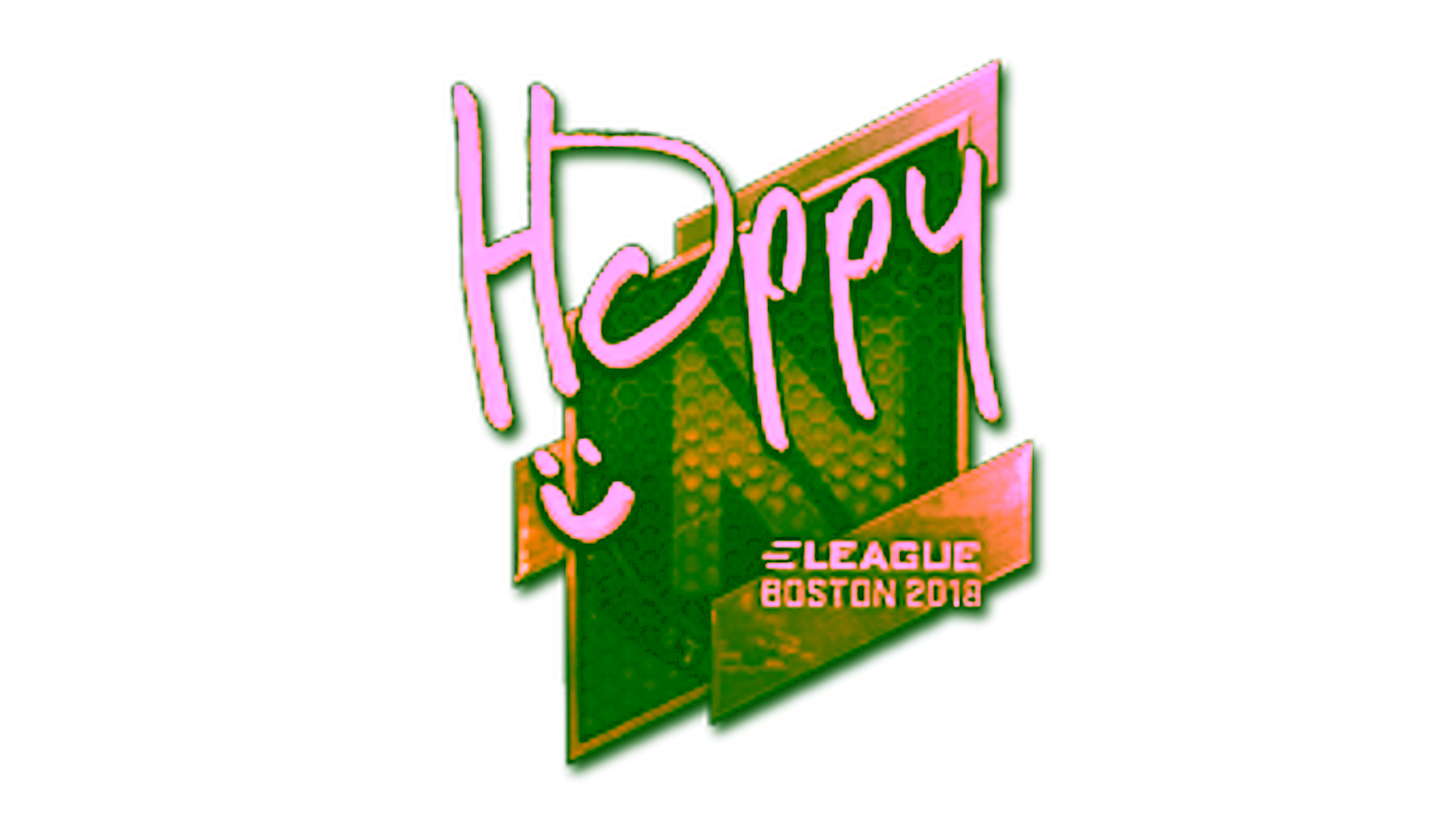 Visar för Sticker | Happy (Gold) | Boston 2018