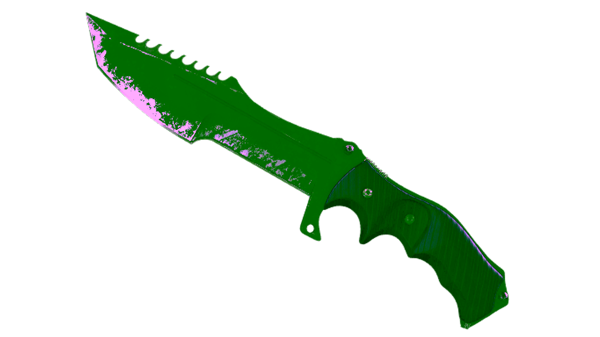 Display for ★ StatTrak™ Huntsman Knife | Ultraviolet (Well-Worn)