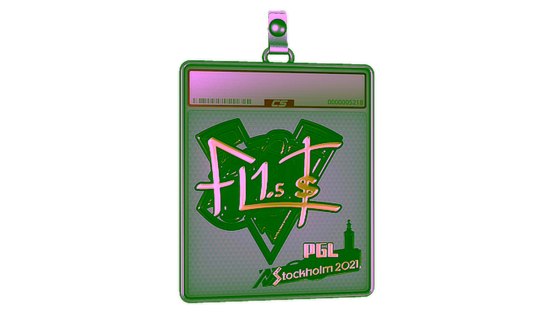 Display for Sticker Slab | FL1T (Gold) | Stockholm 2021