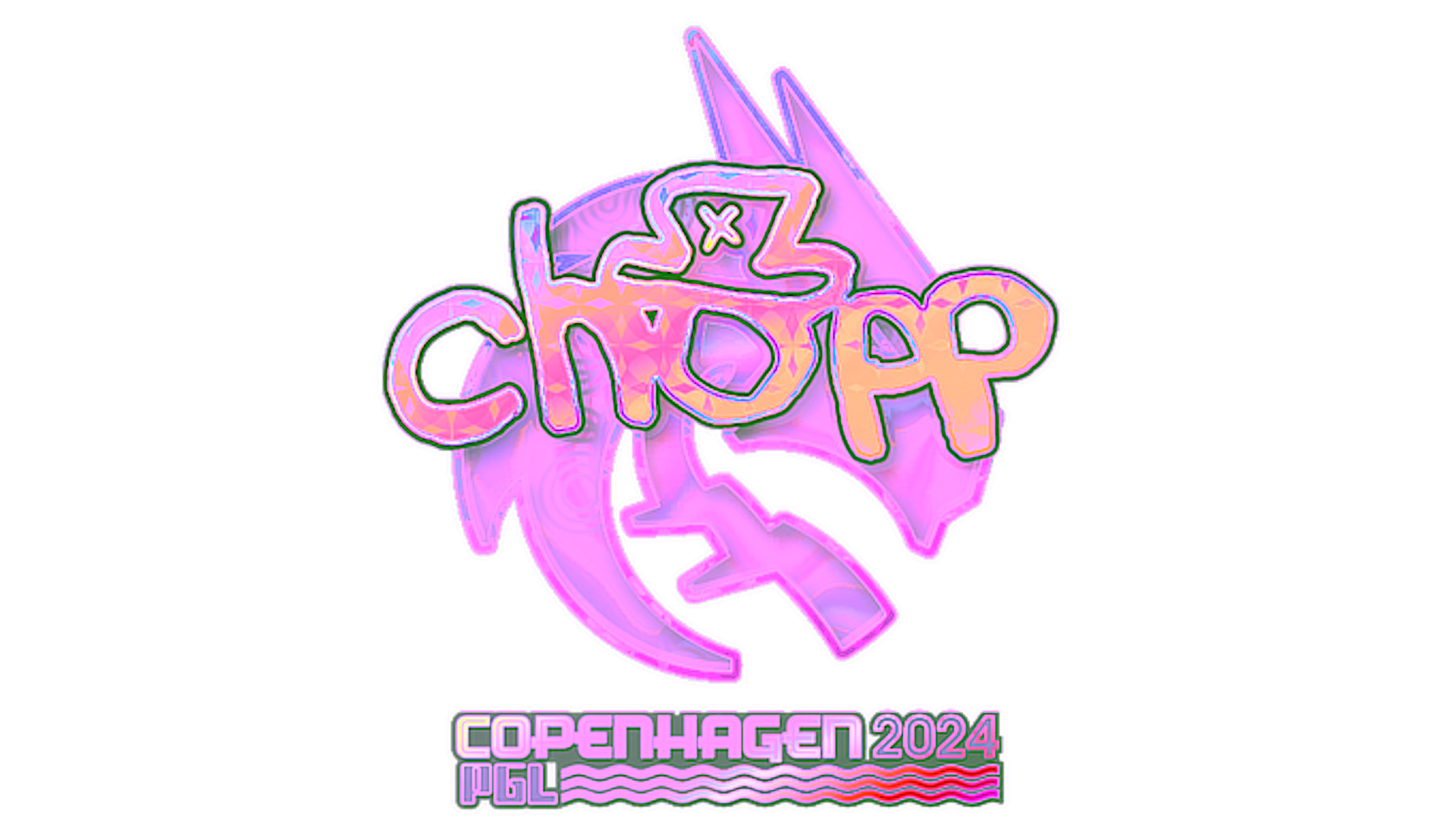 Display for Sticker | chopper (Holo) | Copenhagen 2024